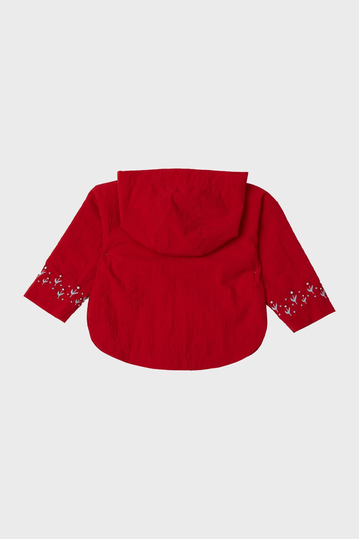 GB Baby BG Store Kız Bebek Kırmızı Yağmurluk fotoğrafı 2 (önizleme)