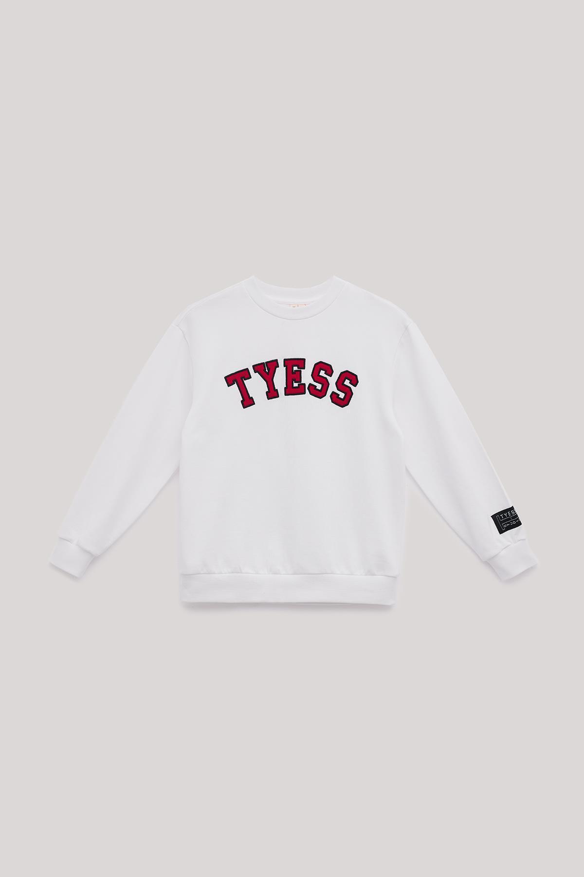 Tyess-Bg Store White Sweatshirt for Girls 5