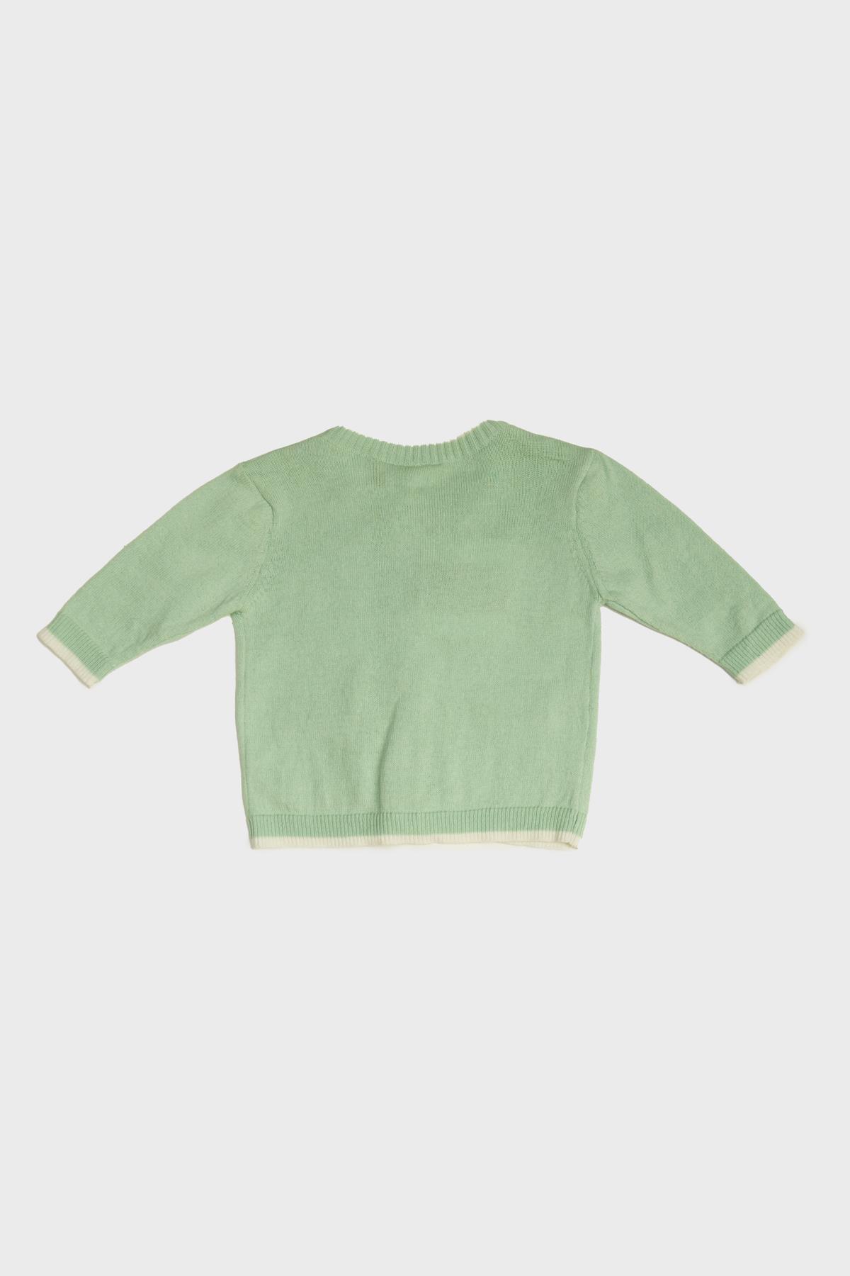Layette BG Store Erkek Bebek Yeşil Hırka fotoğrafı 2 (önizleme)
