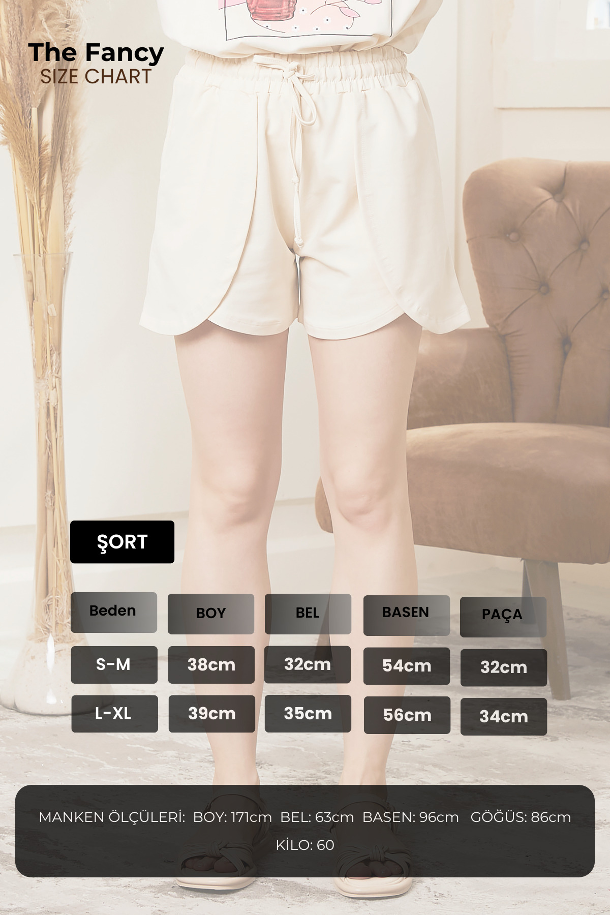 TF The Fancy For You-High Waist and Front Detailed Elastic Women's Short Shorts 5