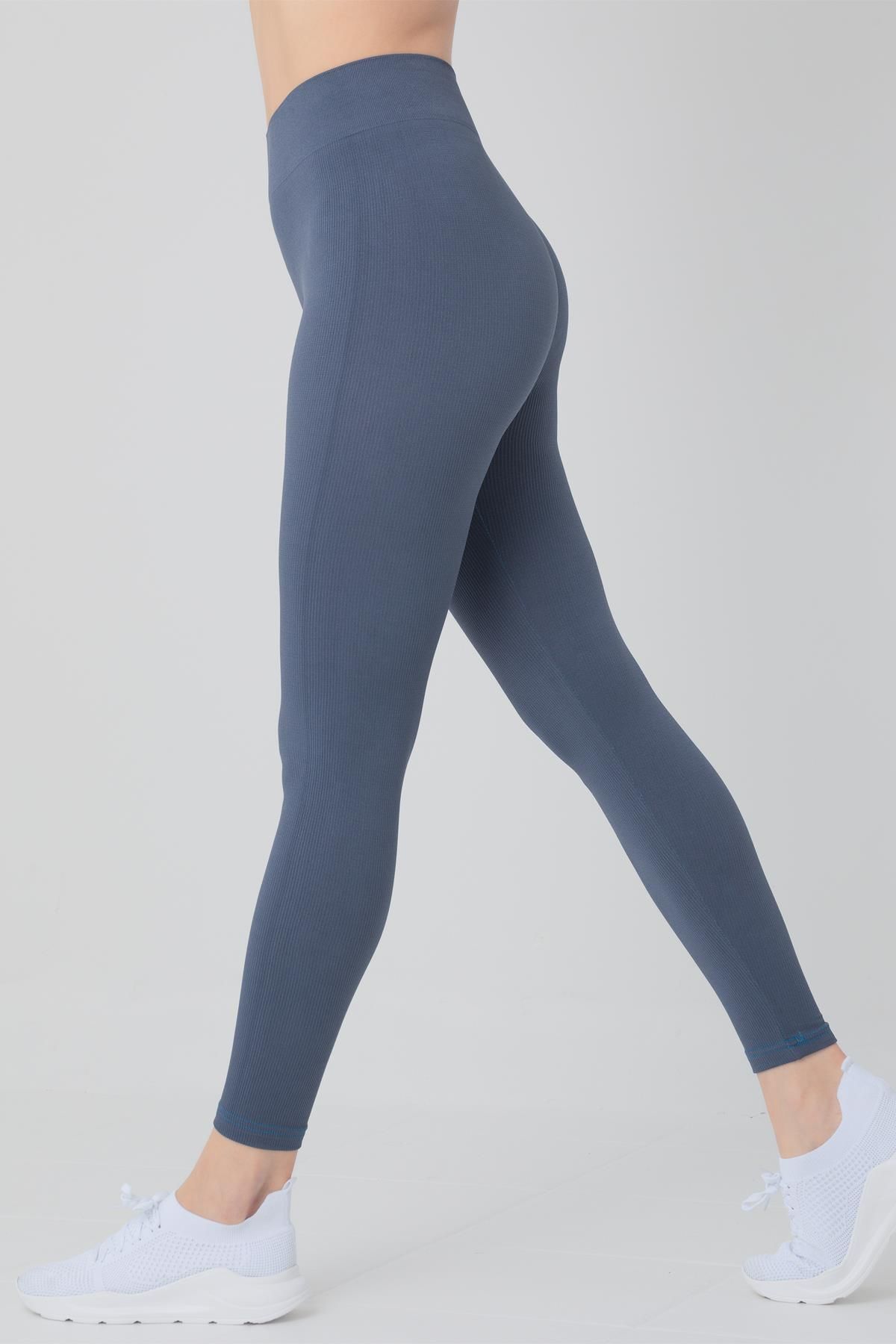 Doremi-Seamless Knitted High Waist Leggings 1