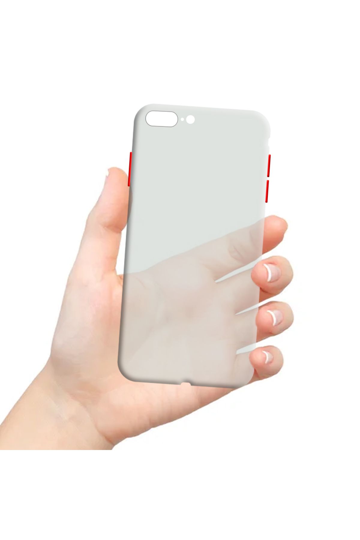 Tekamo Apple iPhone 7 Plus / 8 Plus Uyumlu Ultra İnce Zar Telefon Kılıfı