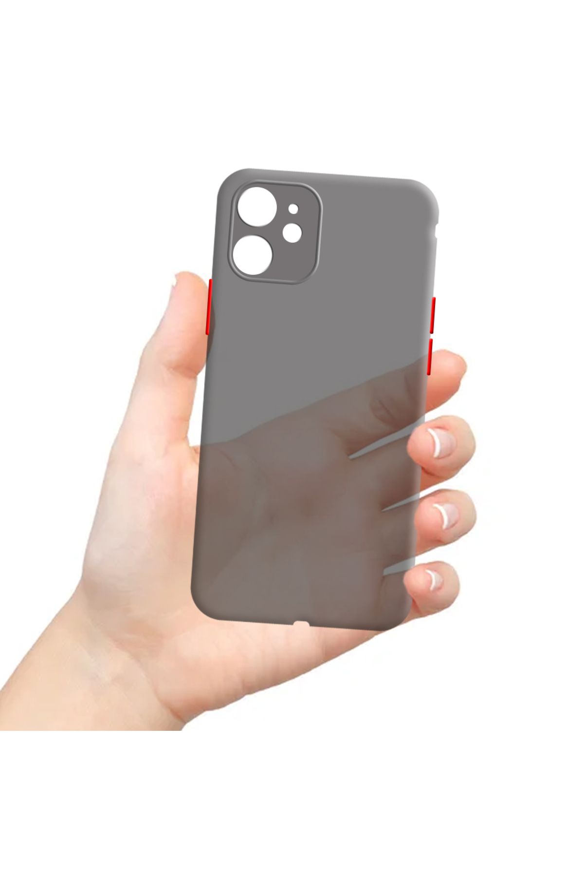 Tekamo Apple iPhone 12 Mini Uyumlu Ultra İnce Zar Telefon Kılıfı