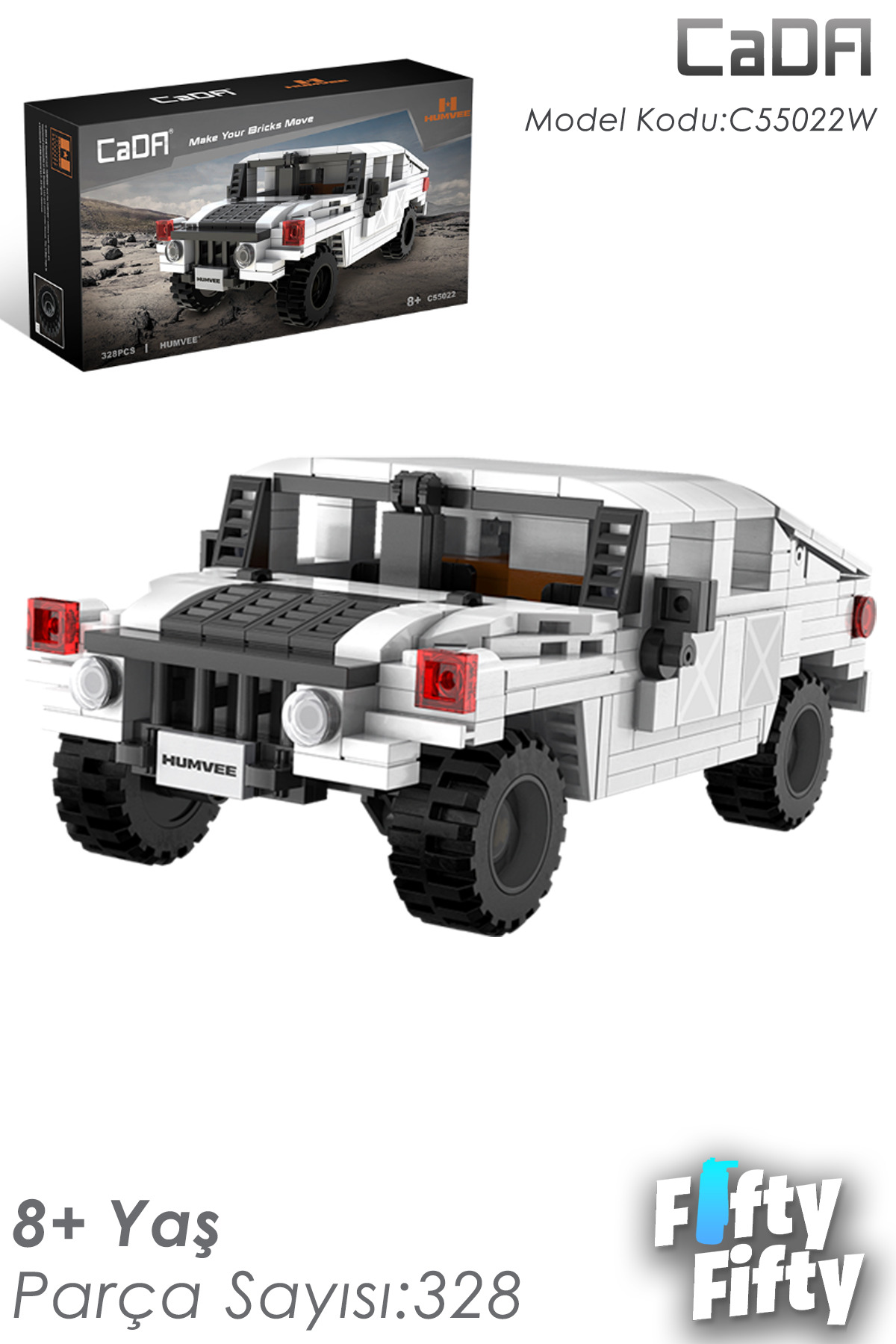 Vagonlife Cada Humvee -C55022W (328 Parça) Oyuncak Yapım Seti