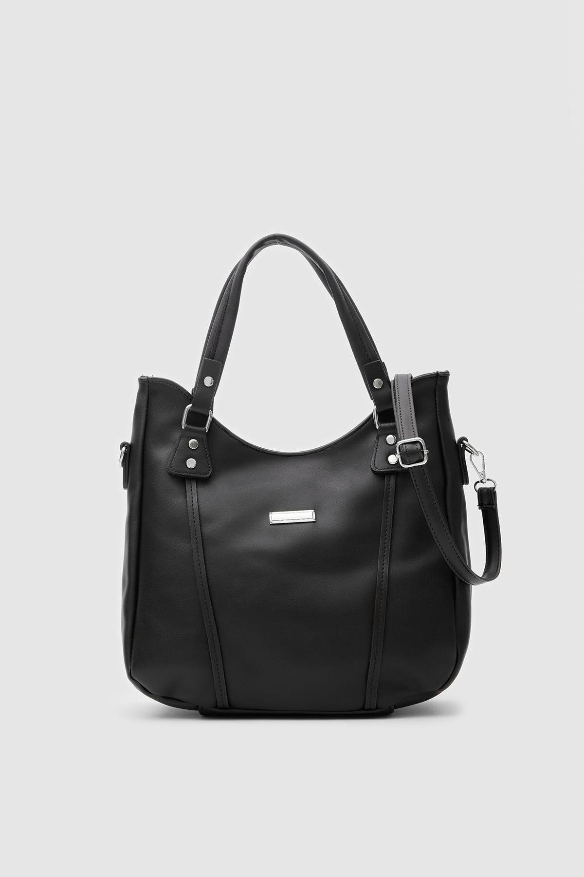 Shule Bags-Fontana Black Shoulder Bag 5