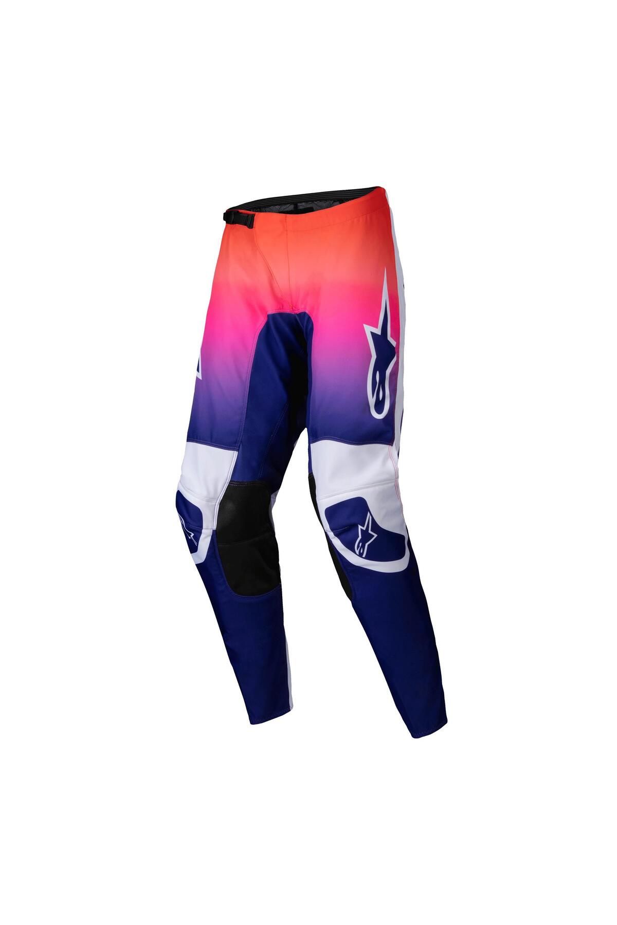 Alpinestars Stella Fluid Wurx Kadın Off-Road Pantolonu Lacivert / Kırmızı / Beyaz