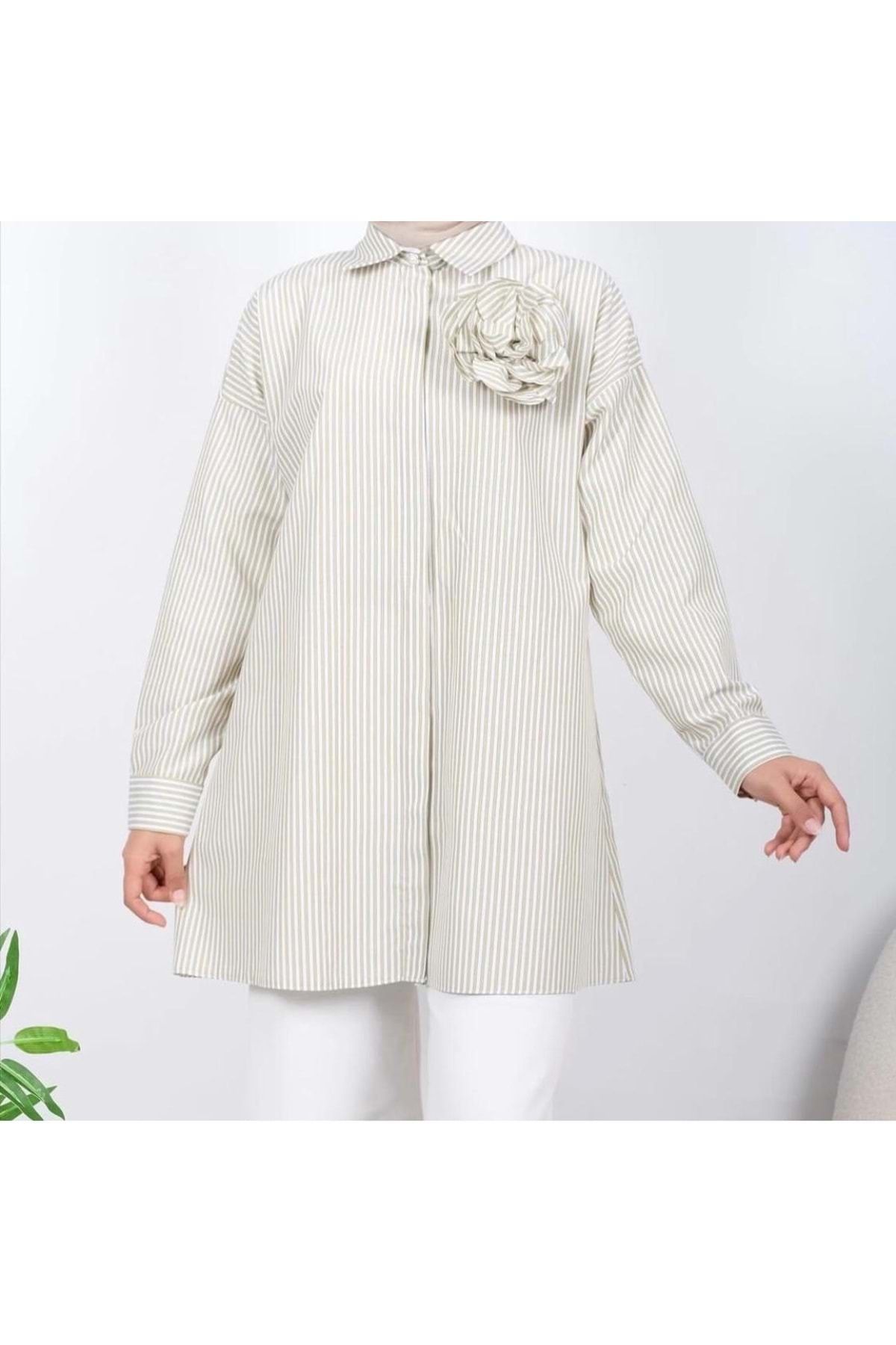 Rita-24y22003 Acid Cotton Shirt Striped - Hidden Pat - 1 1