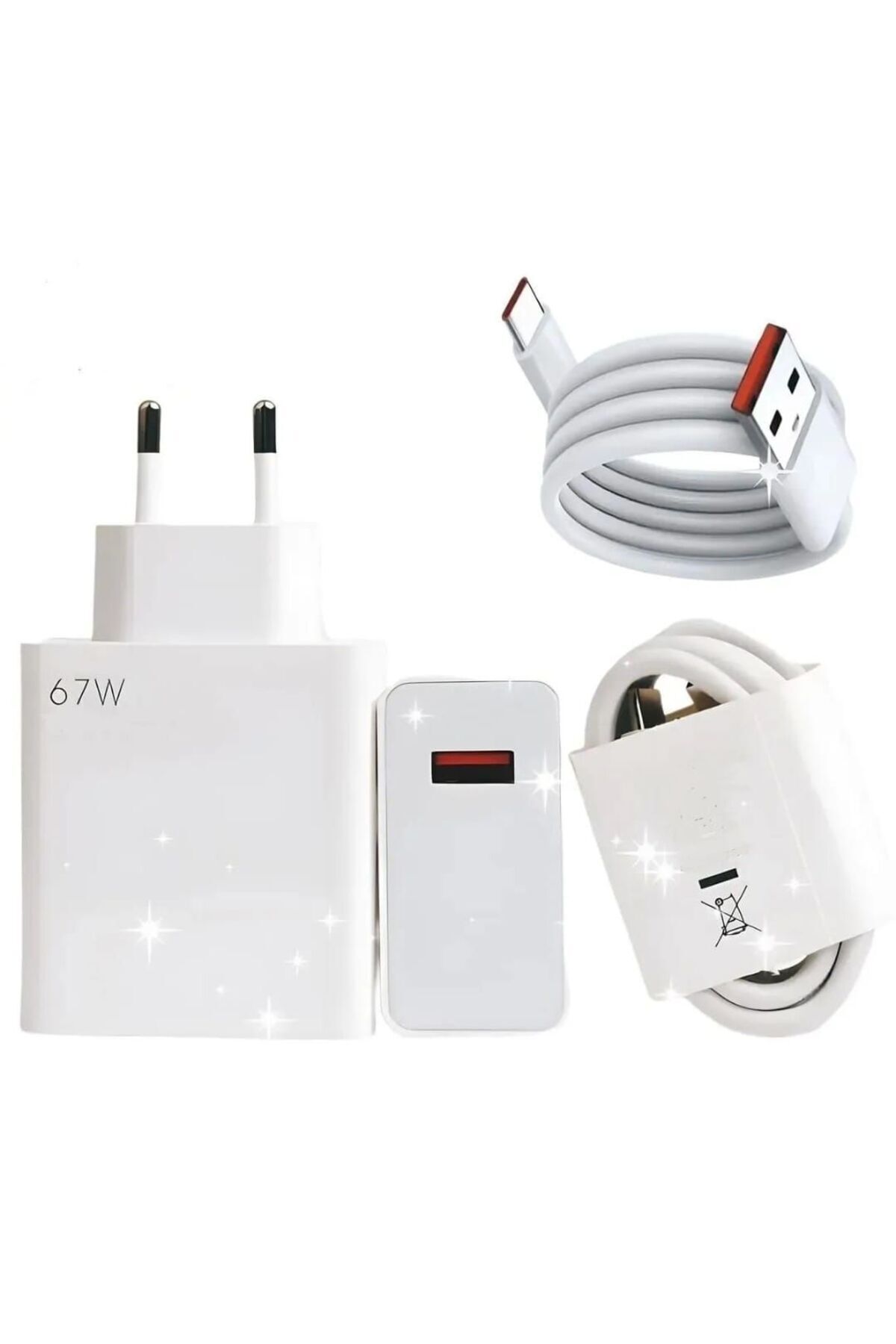 6wl Model- 67w Type-c Turbo Super Fast- Ev Şarj Aleti Duvar Şarj Cihazı