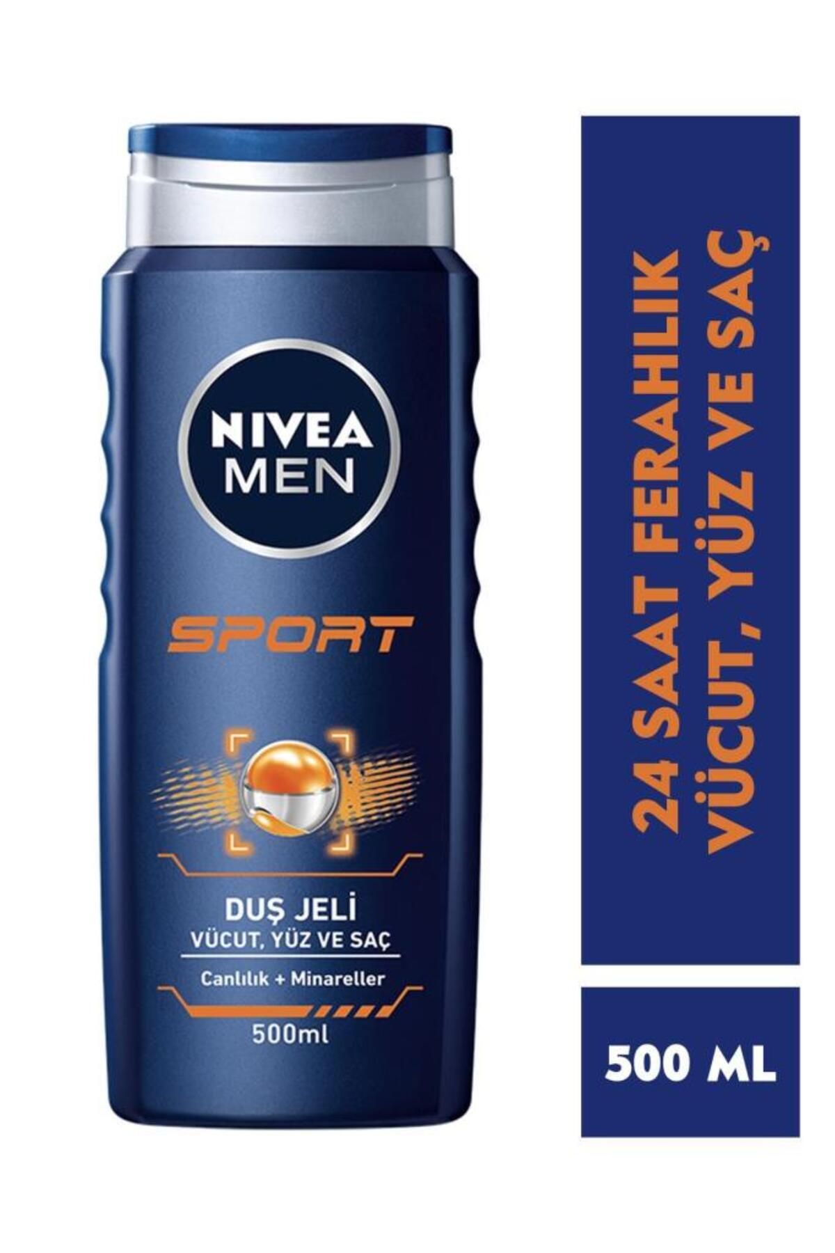 NIVEA Men Sport - Erkekler Için Saç Ve Vücut Şampuanı 500 ml