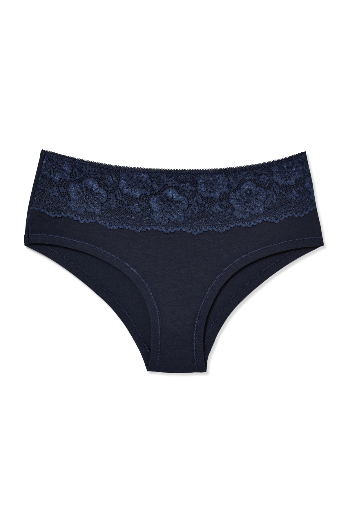 HNX-5-Piece Cotton Front Waist Lace Detailed High Waist Women's Panties 5