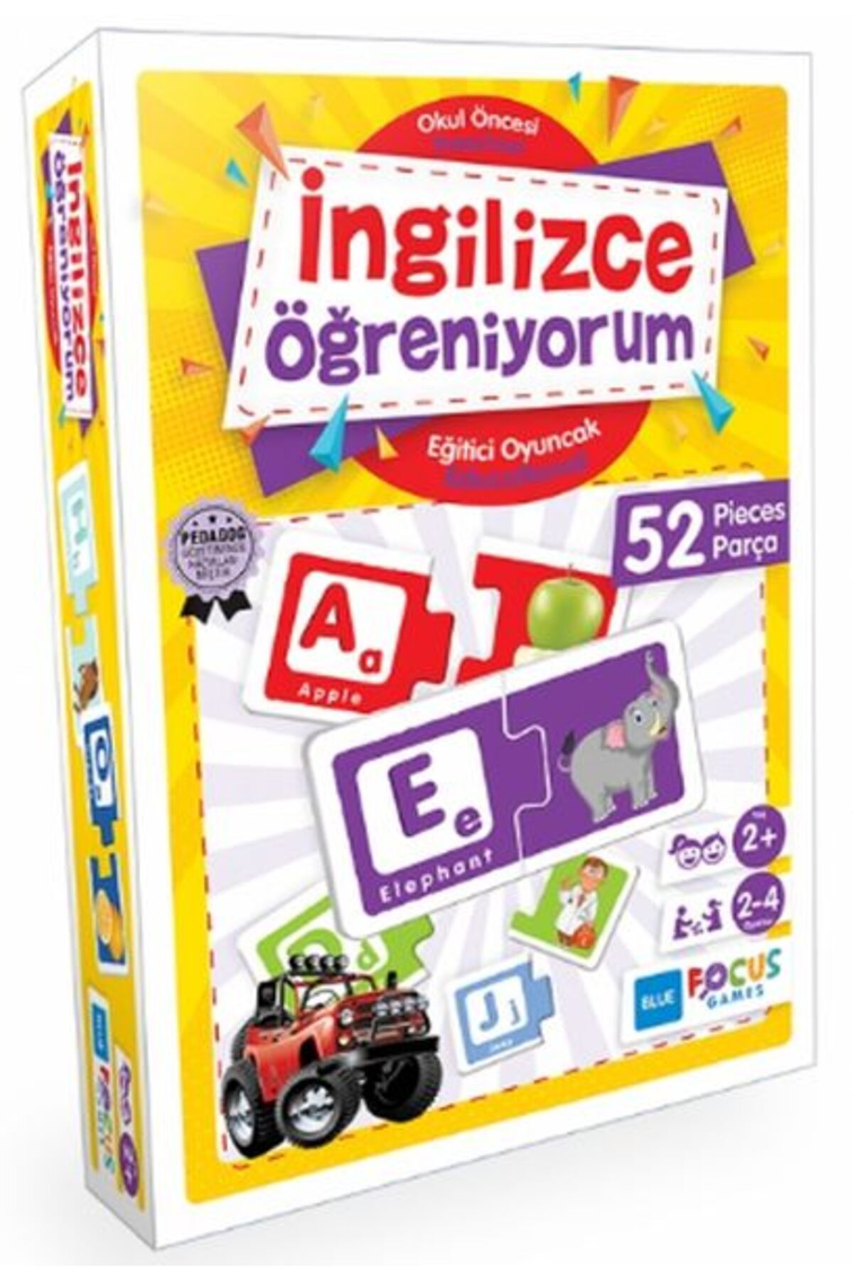 Blue Focus Yayınları Blue Focus İngilizce Öğreniyorum - Eğitici Oyunlar 52 Parça