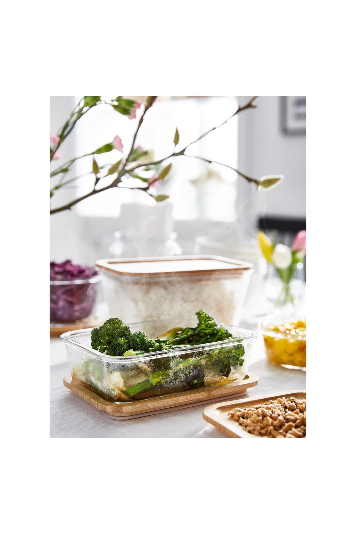 IKEA-365 Bamboo Rectangular Storage Container Lid - 50381907 2