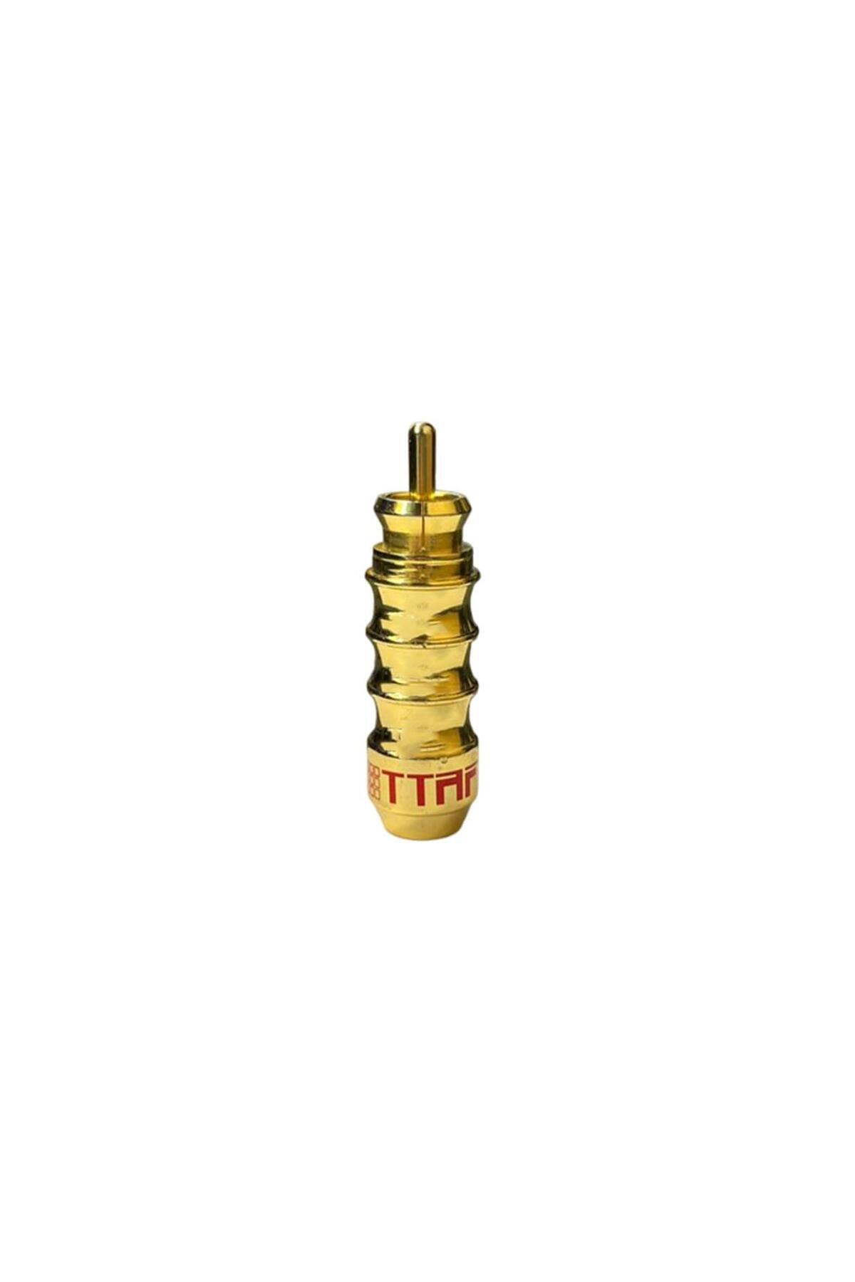TTAF-93215 Gold Tip Gold Pattern Iron Rca Connector 8