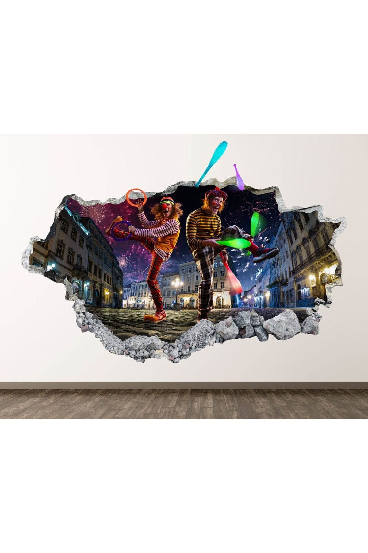 Full Hd Baskı 3D Modern Duvar Sticker