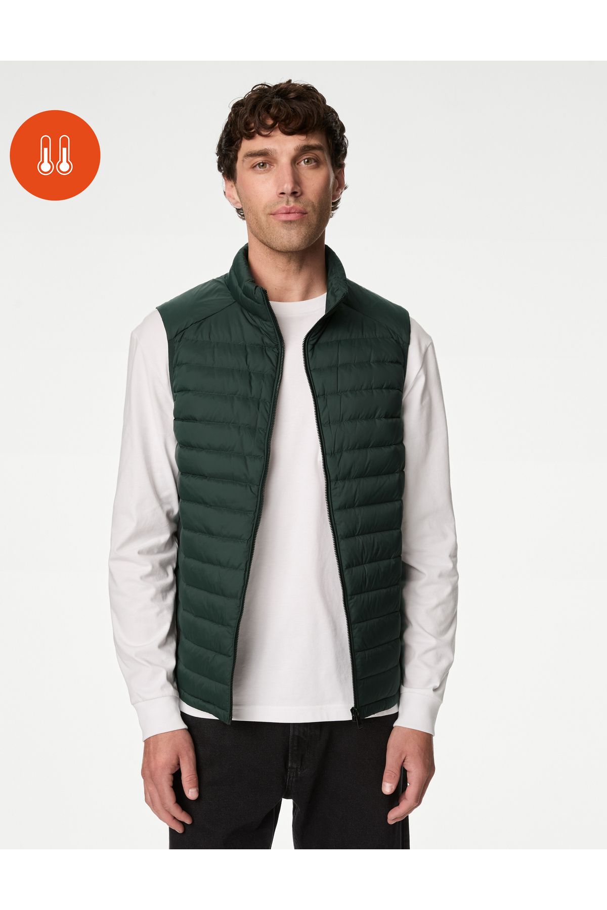 Stormwear™ Feather And Down Puffer Vest Marks & Spencer