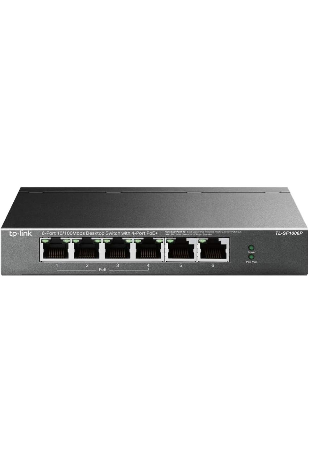 STOREMAX TL-SF1006P, 6-Port 10/100Mbps Desktop Switch with 4-Port PoE+ snnshp 1058548