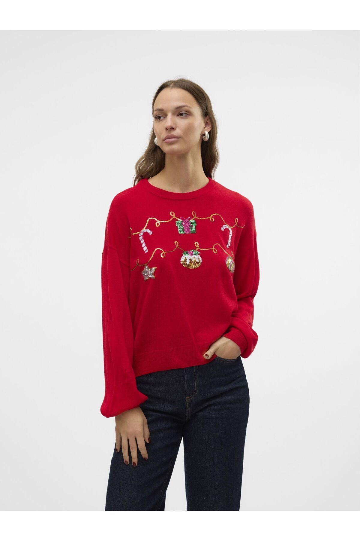 Vero Moda-Strickpullover VMNEWGARLAND Pullover 1