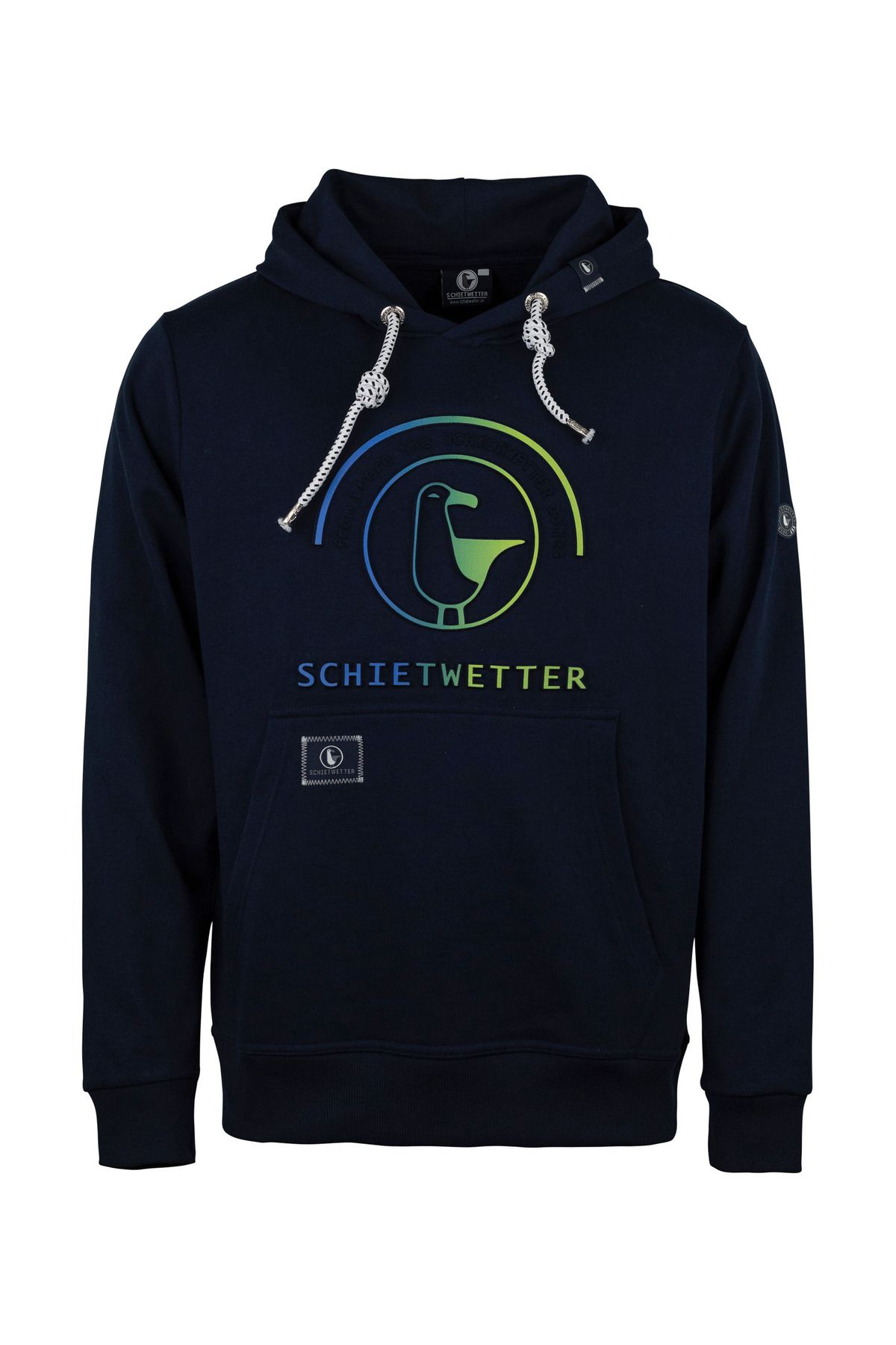 SCHIETWETTER-Hoodie Hansi 3D-Look 3D-Logo-Print, warm, bequem, Kängurutasche 1