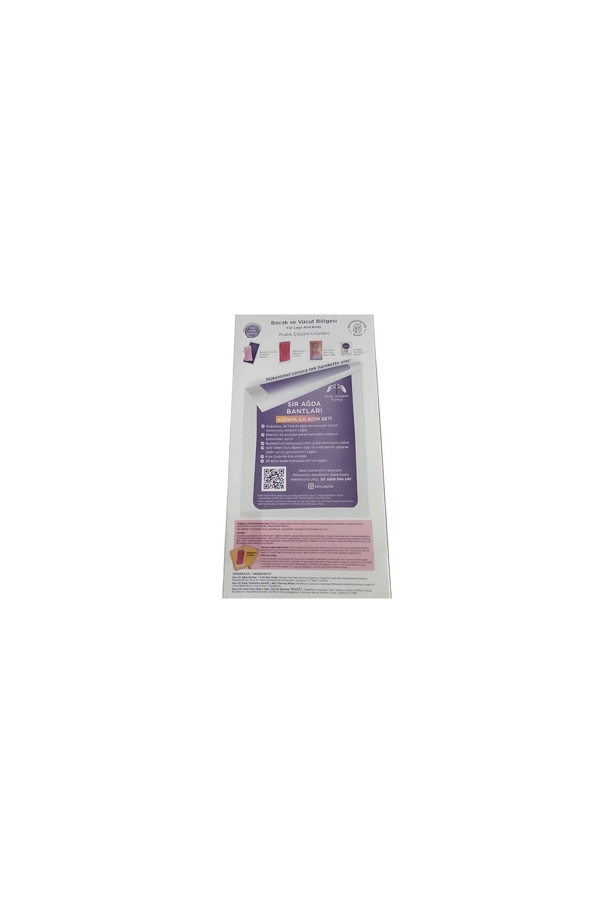 Sesu-2 Pieces of Waxing Strips - Set of 24 and 28 Smooth Bubble Gum Scented 3