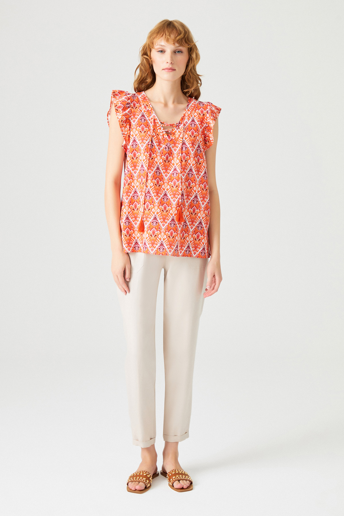 Naramaxx  Yaka Bağlama Detaylı Bluz - Görsel 3