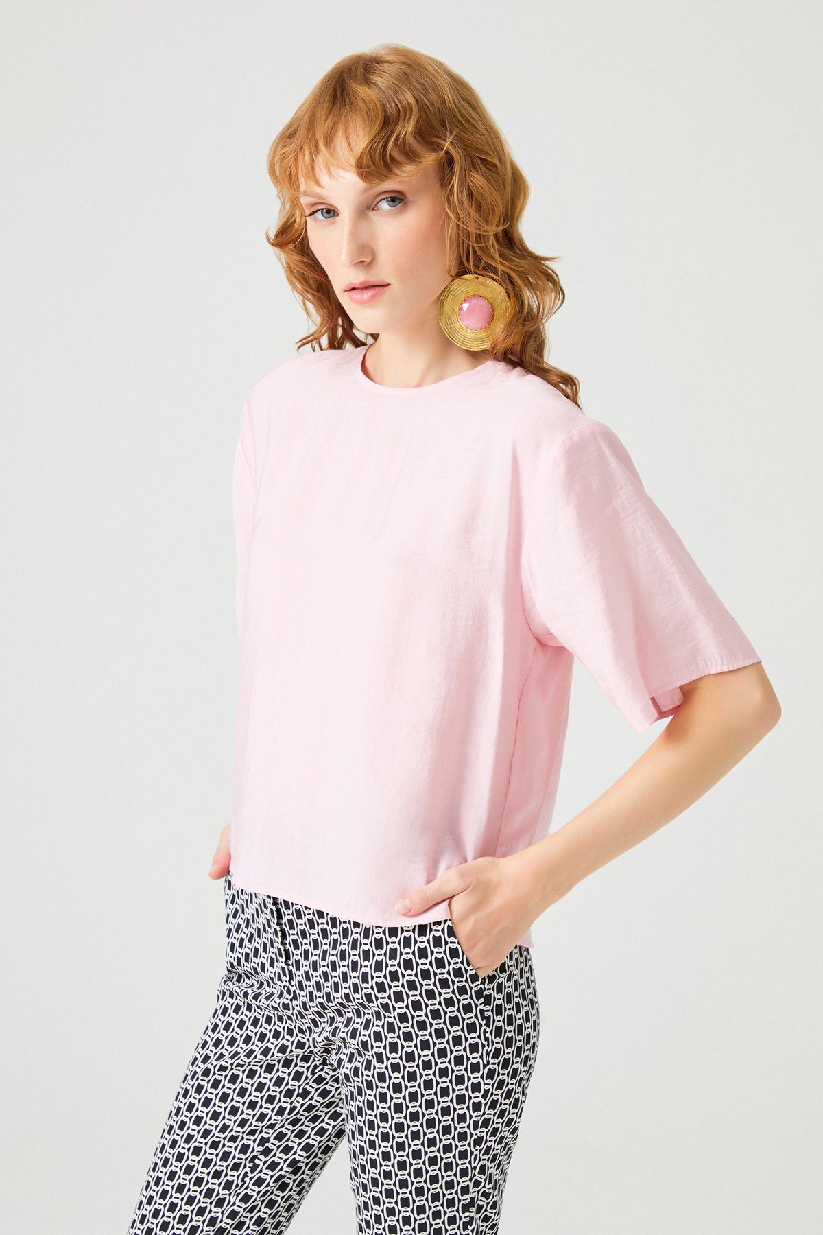 Naramaxx-Half Sleeve Wide Cut Blouse 3