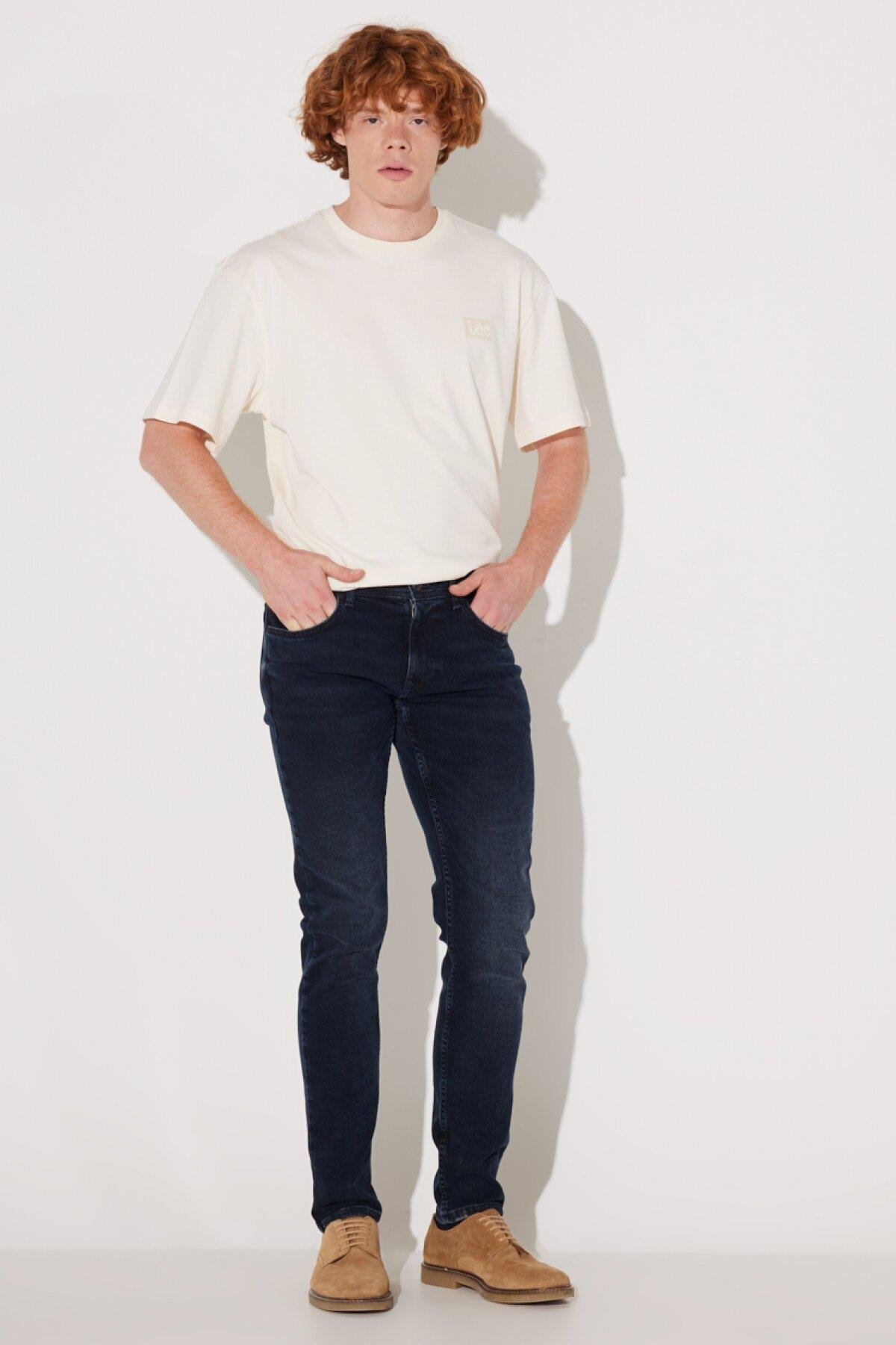 Lee  Luke Jean Pantolon Stone - Görsel 7