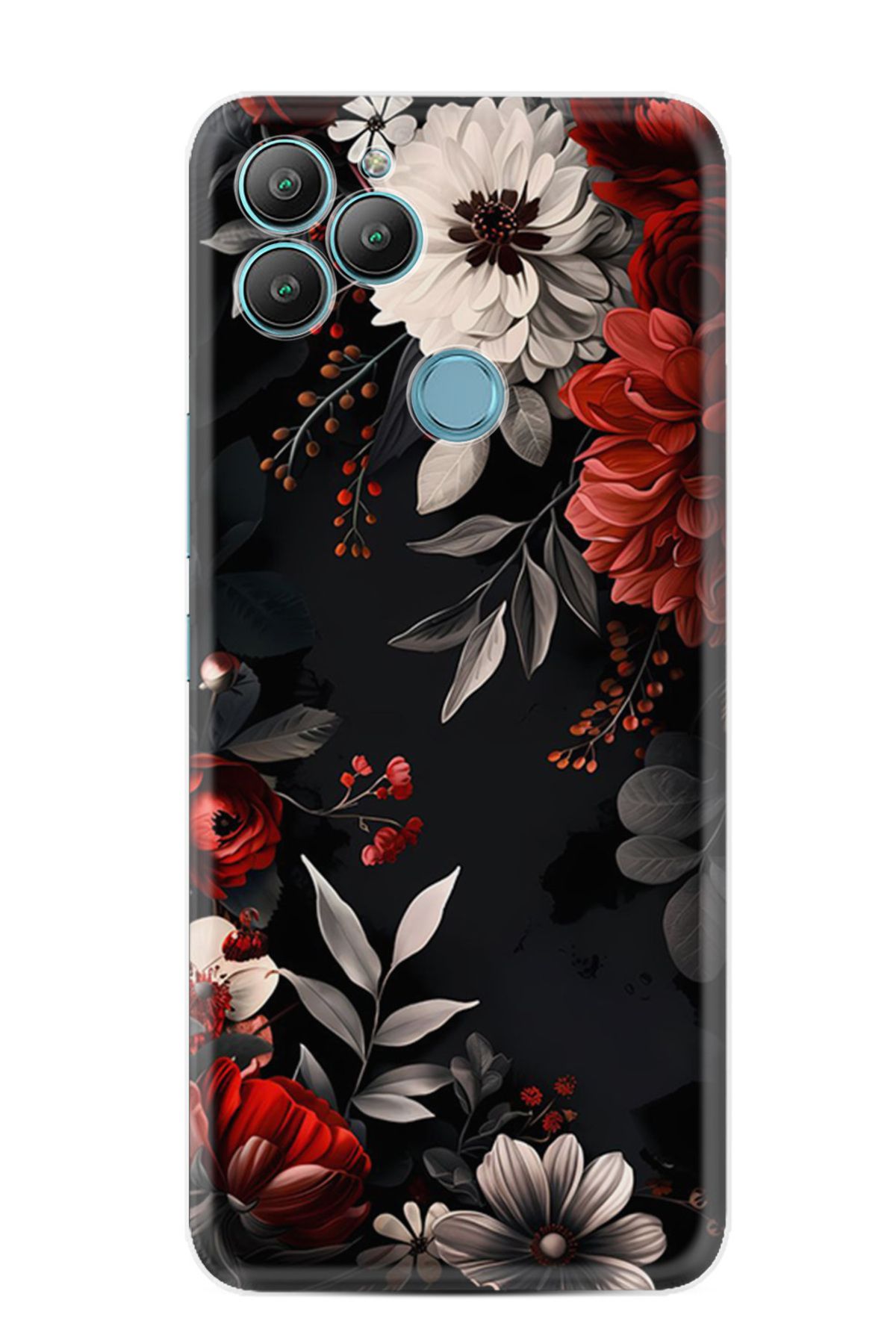 General Mobile GM22 Pro Kılıf HD Resim Baskılı Non Flowers StKd -001