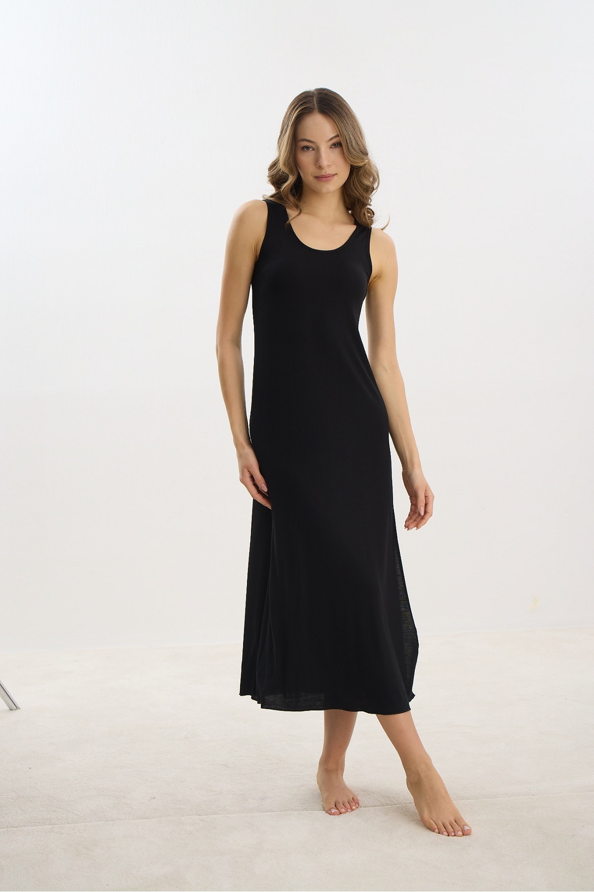 Sevim 16298 KADIN GENİŞ ASKILI UZUN KOMBİNEZON