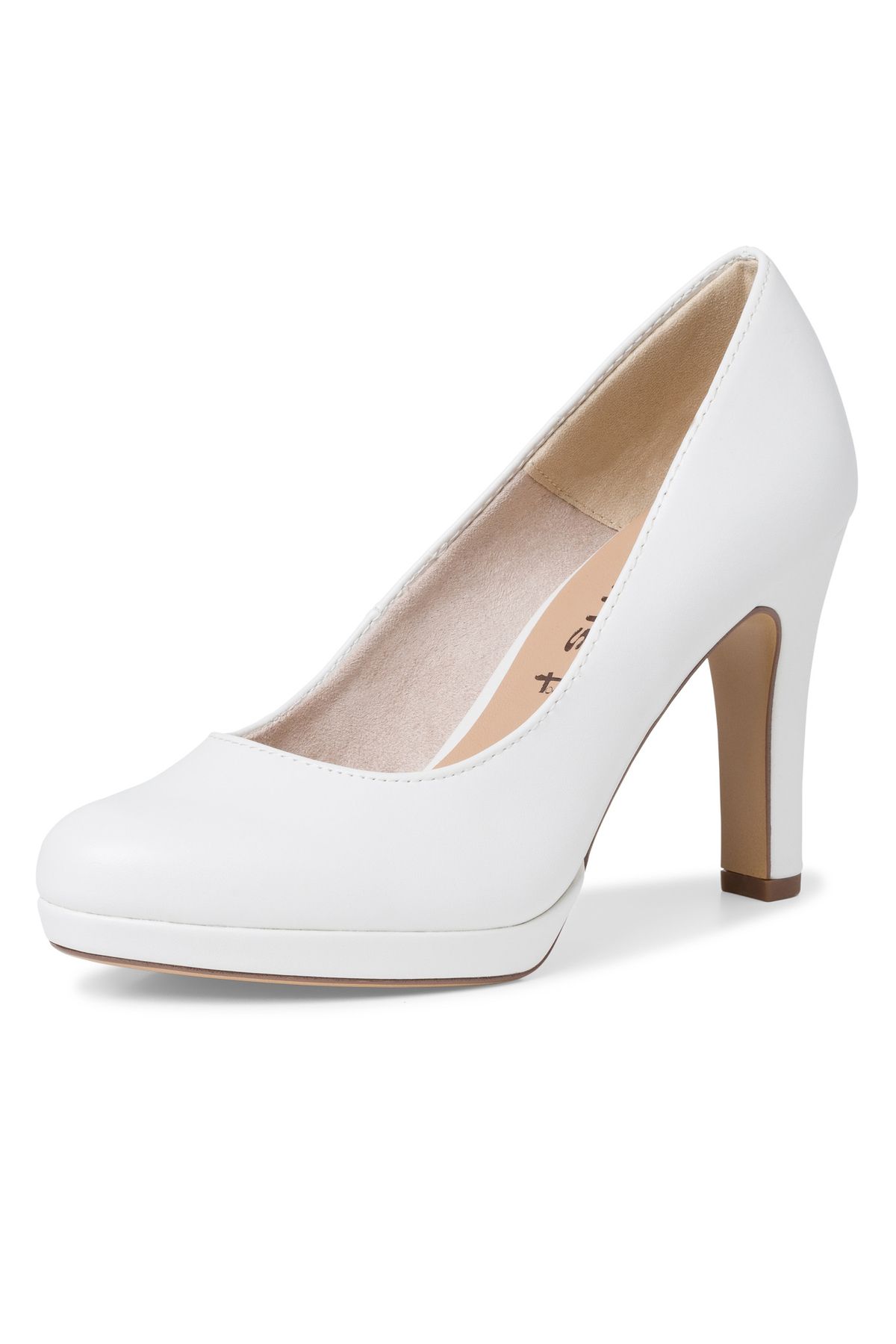 Tamaris-Damen Klassische Pumps 1-22426-20 Weiß 140 White Matt Kunstleder mit TOUCH-IT 2