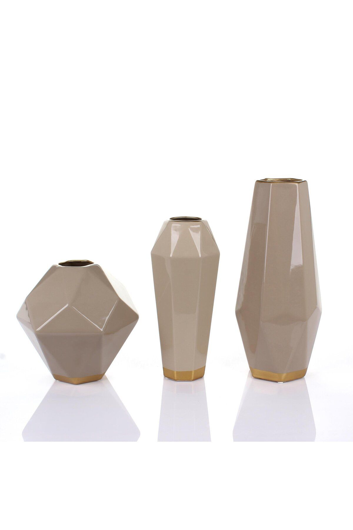 Panemo Karya 3lü Set - Bej