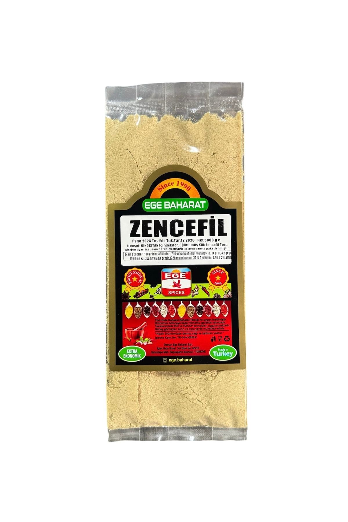 EGE BAHARAT Zencefil Tozu 100 gr