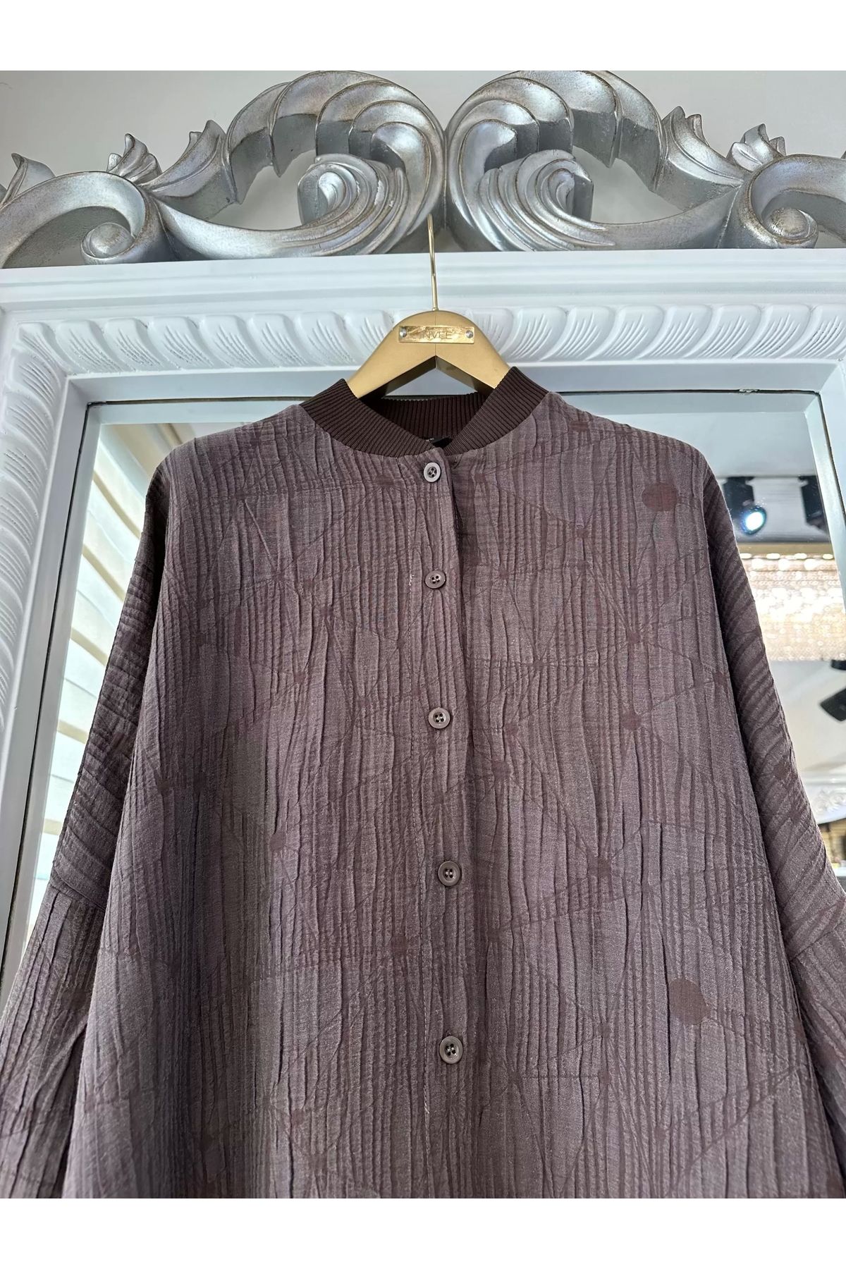 Invee-INVEE 6982 Brown Color Modal Tunic 6