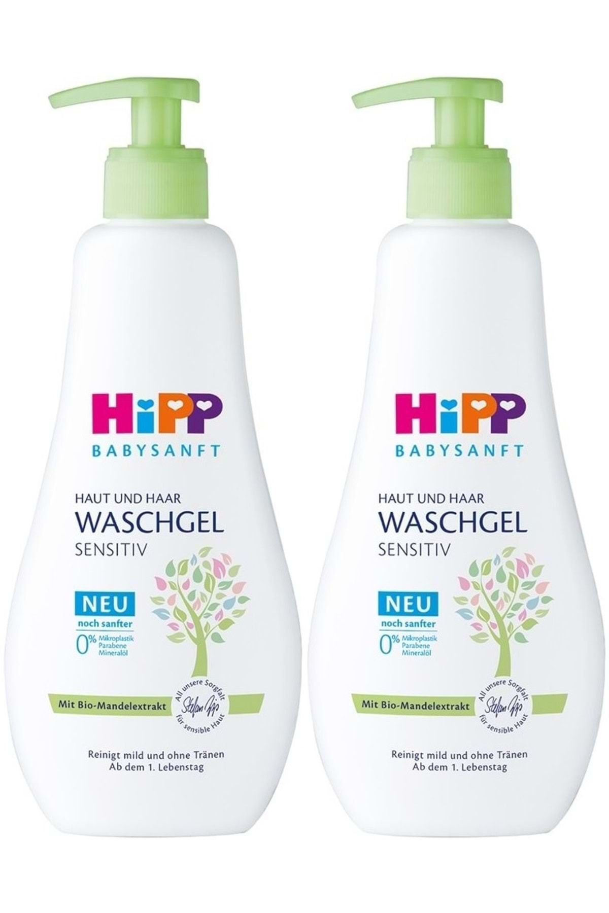 Hipp Babysanft Bebek Saç ve Vücut Banyo Jeli/Waschgel Sensıtıv 400ML (2 Li Set)