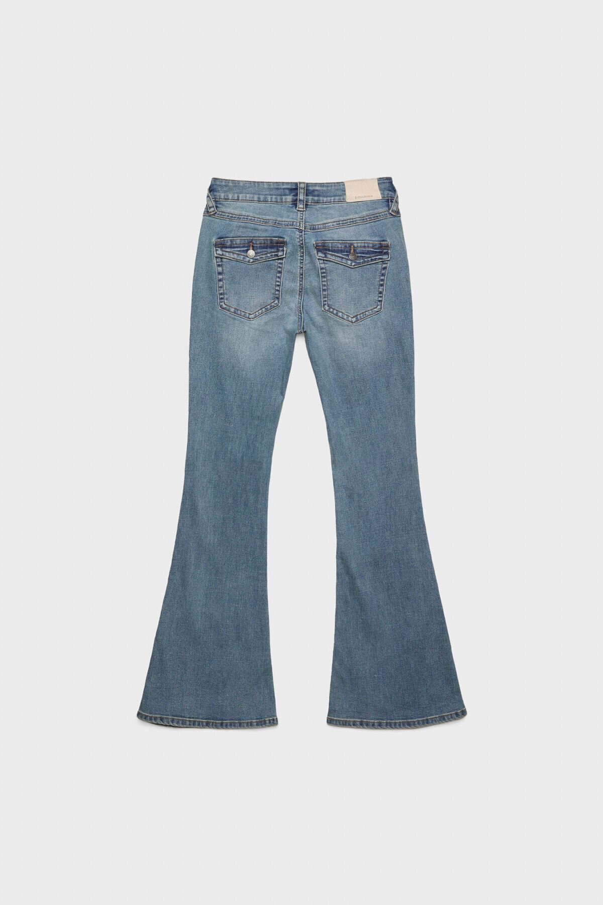 Stradivarius-D04 low rise flared jeans 6