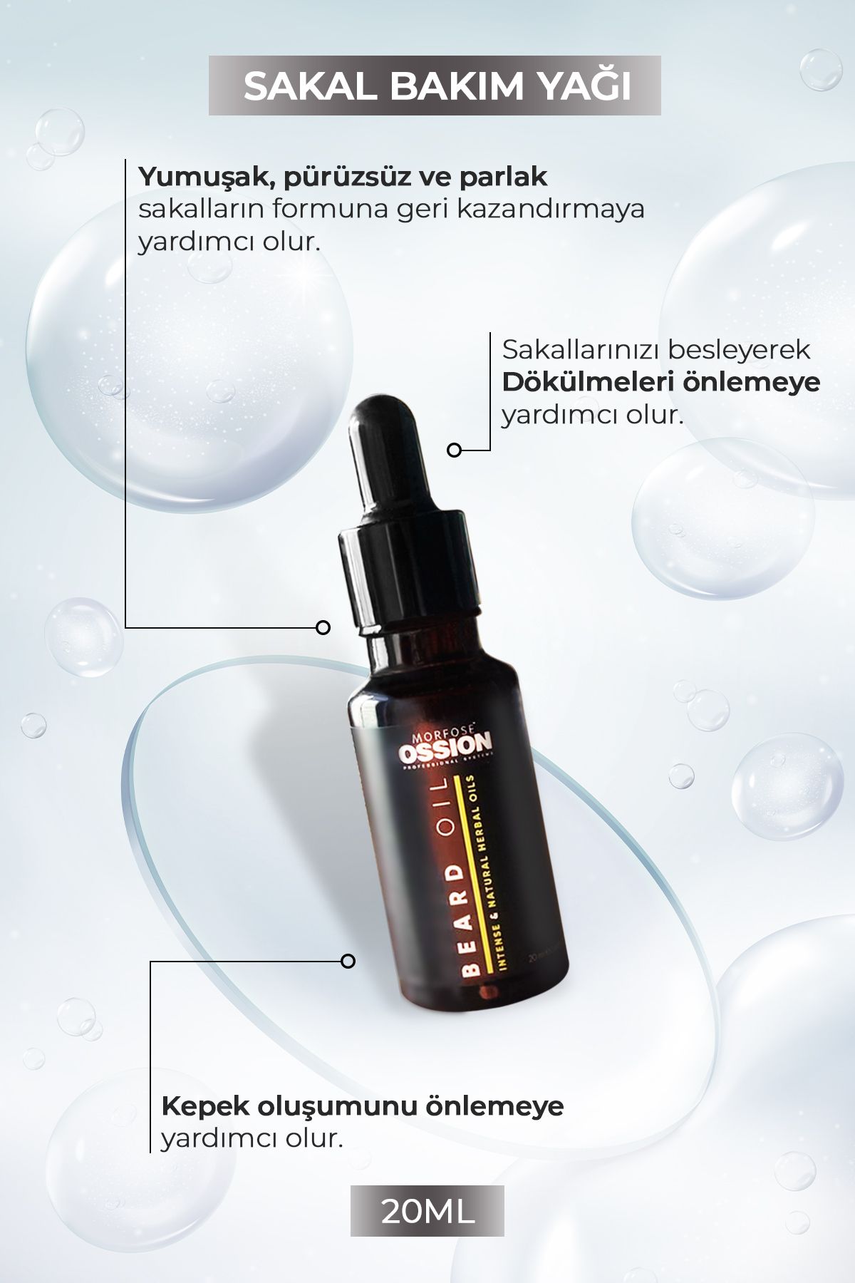 Osion Beard Care Nourishing Beard Oil 20 میلی لیتر Morfose