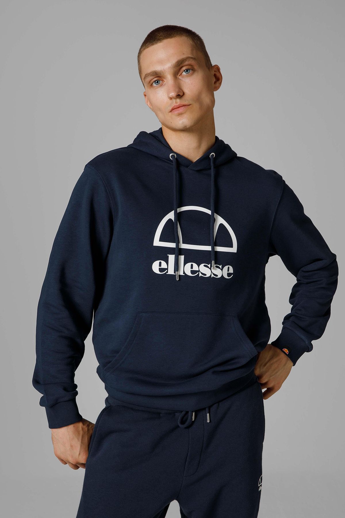 لوگوی نخی با یقه کلاهدار معمولی عرق مردانه SWEAT EM253 Ellesse