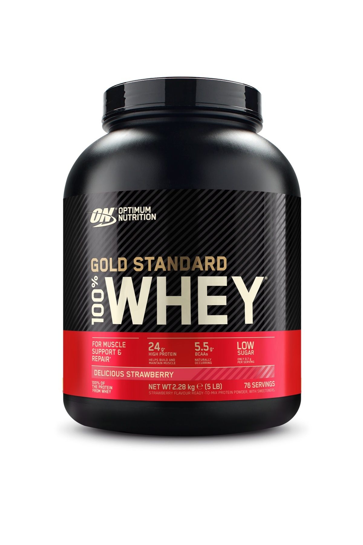 Optimum Nutrition 100% Whey Gs Çilek Aromalı 2.28kg 76 Servis