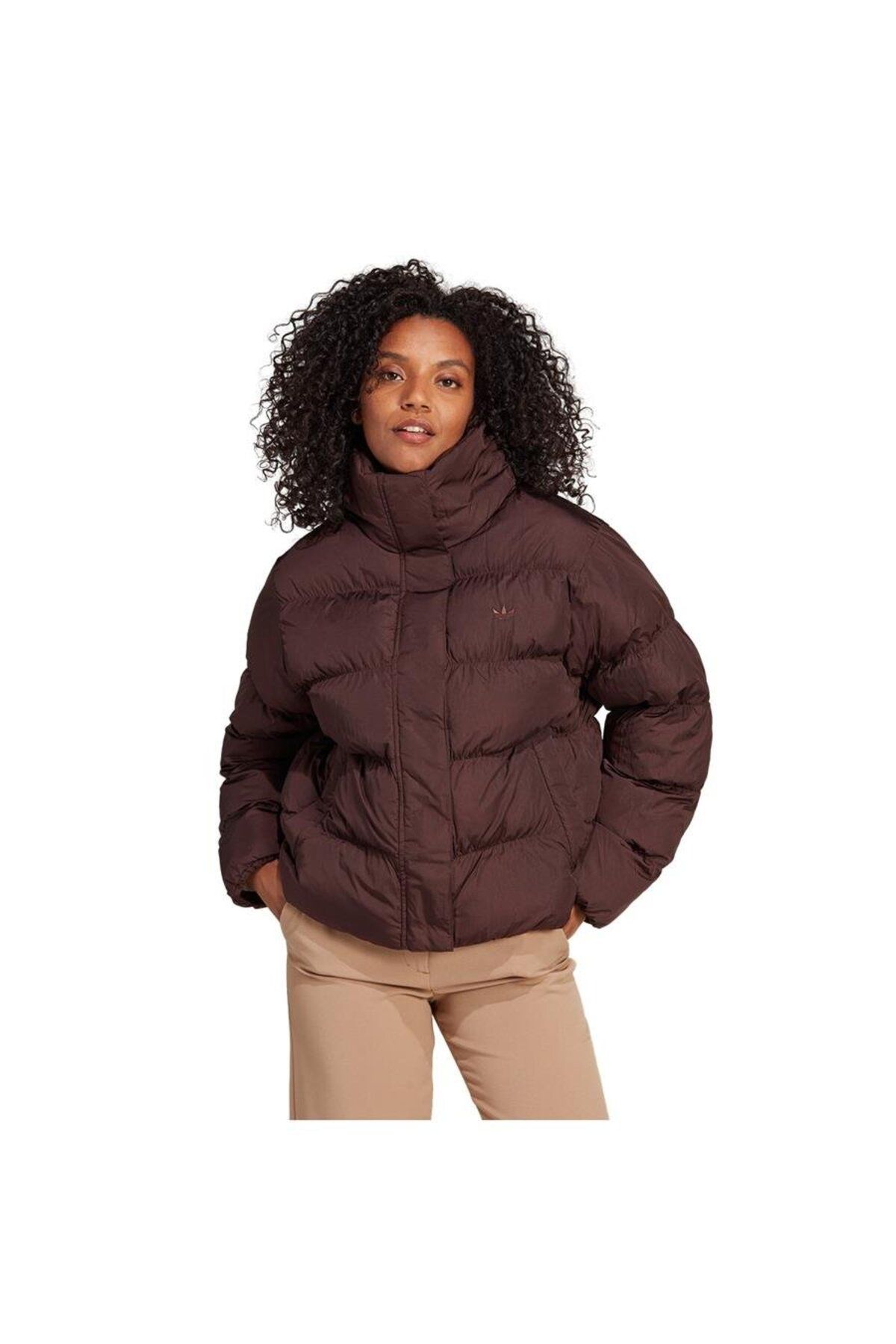 adidas-Vegan Women's Brown Coat (IJ8235) 3