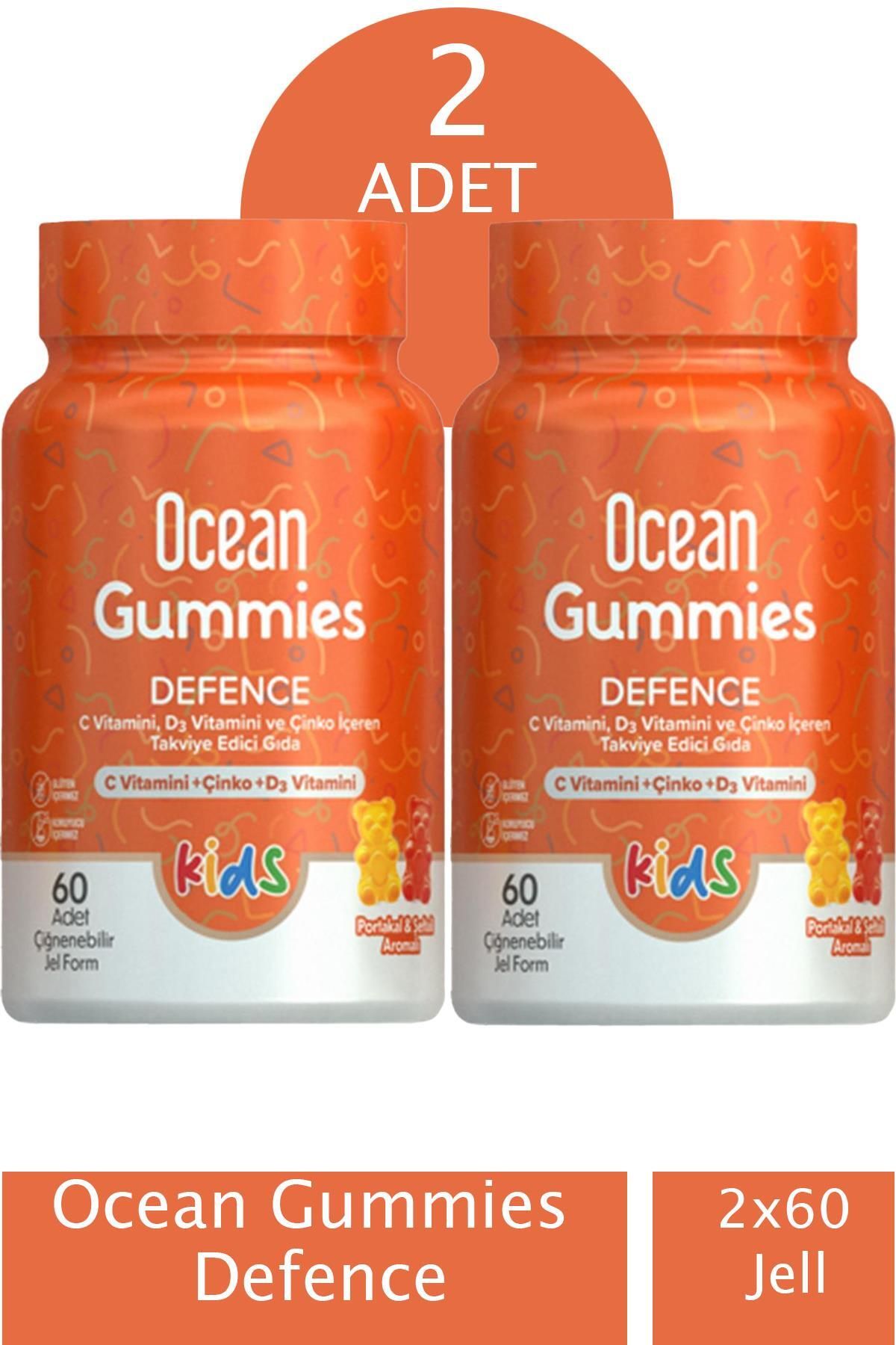 Ocean Gummies Defence 60 Adet Çiğnenebilir Form 2 Adet