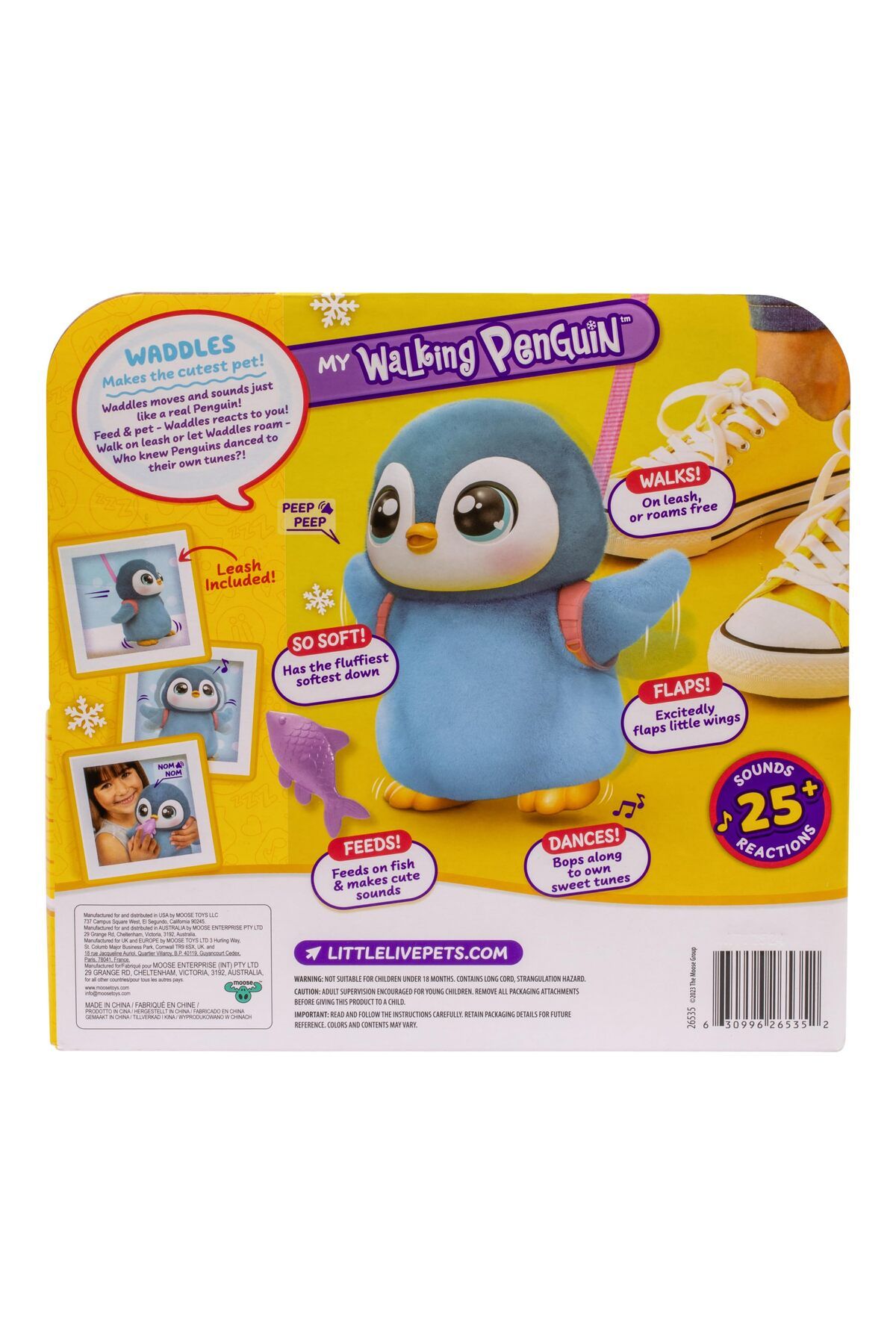 LITTLE LIVE PETS-My Walking Penguin - Waddles | Soft and Cuddly Interactive Toy Penguin That Walks 2