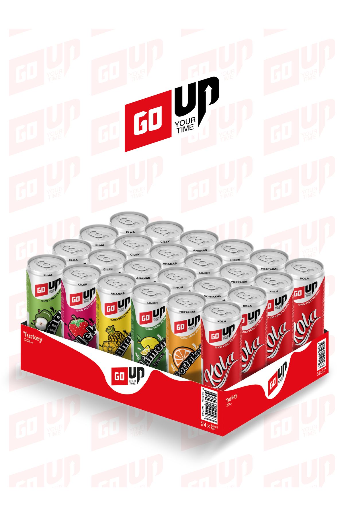 GoUp 24’lü 330 ml Karışık Gazlı İçecek Deneme Kolisi