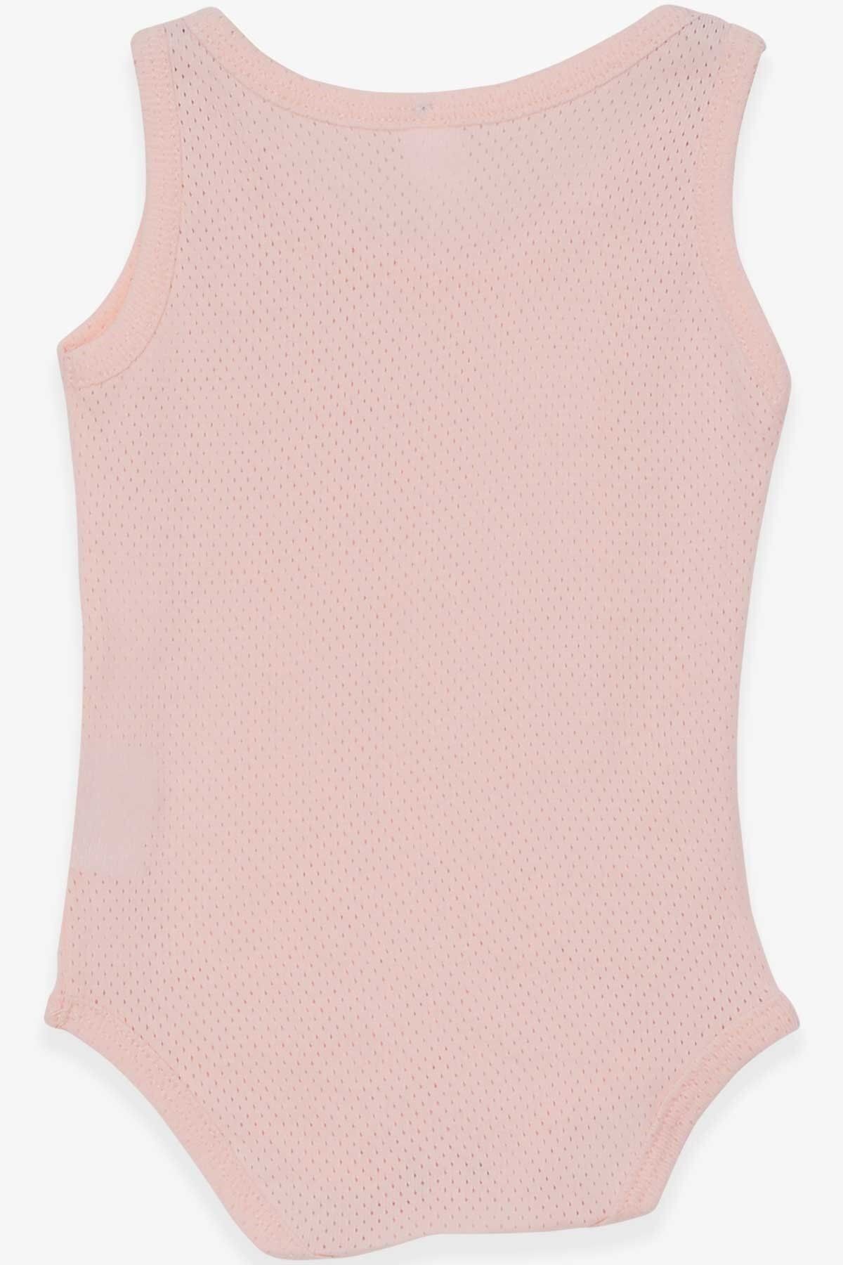 Breeze-Baby Girl Snap-On Body Jacquard 9 Months-3 Years, Salmon 2