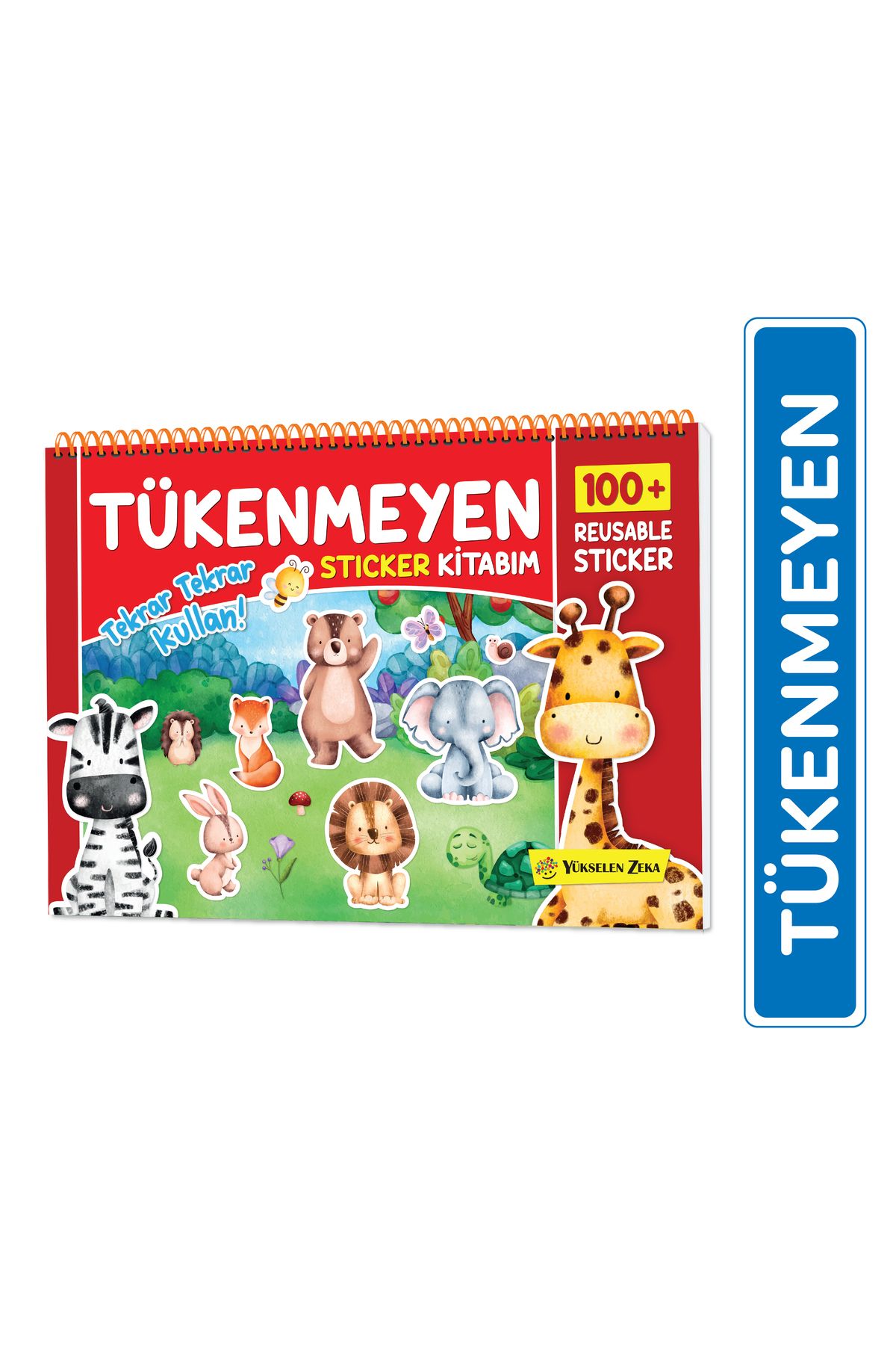 yükselen zeka Tükenmeyen Sticker Kitabım (100+ Tekrar Tekrar Kullanılabilen Sticker)