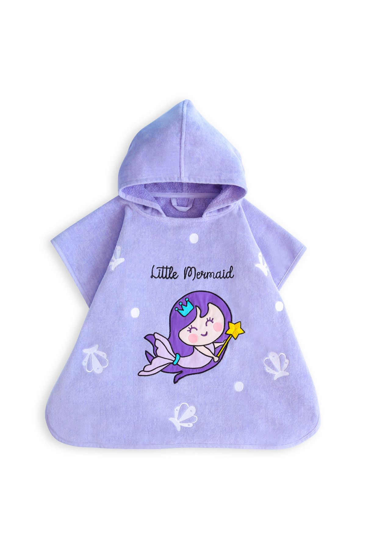 Milk & Moo Poncho Și Papuci De Casă Pentru Copii: Mica Sirenă - One Size
