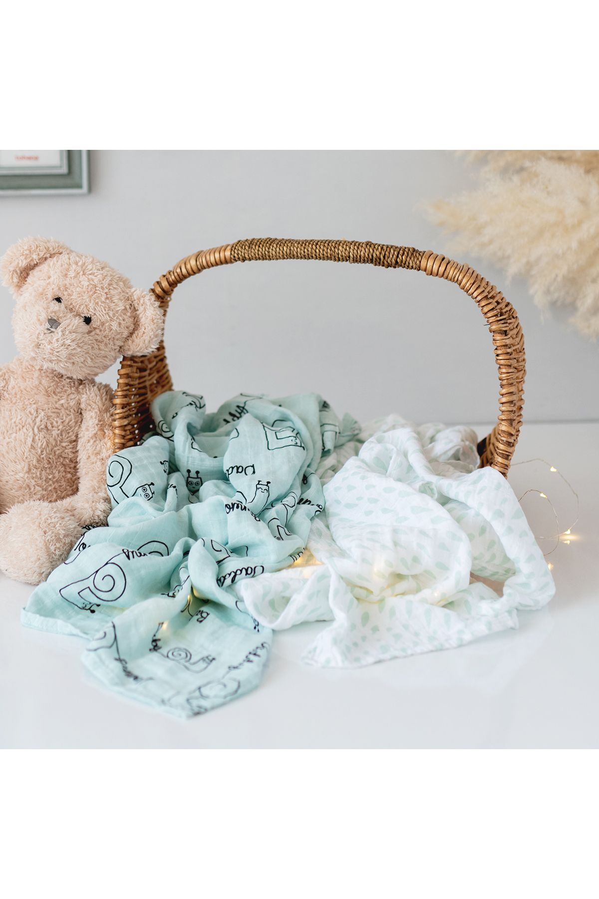 Milk & Moo-Milk&Moo Sangaloz Musselin Wickeldecke 2er-Set 6