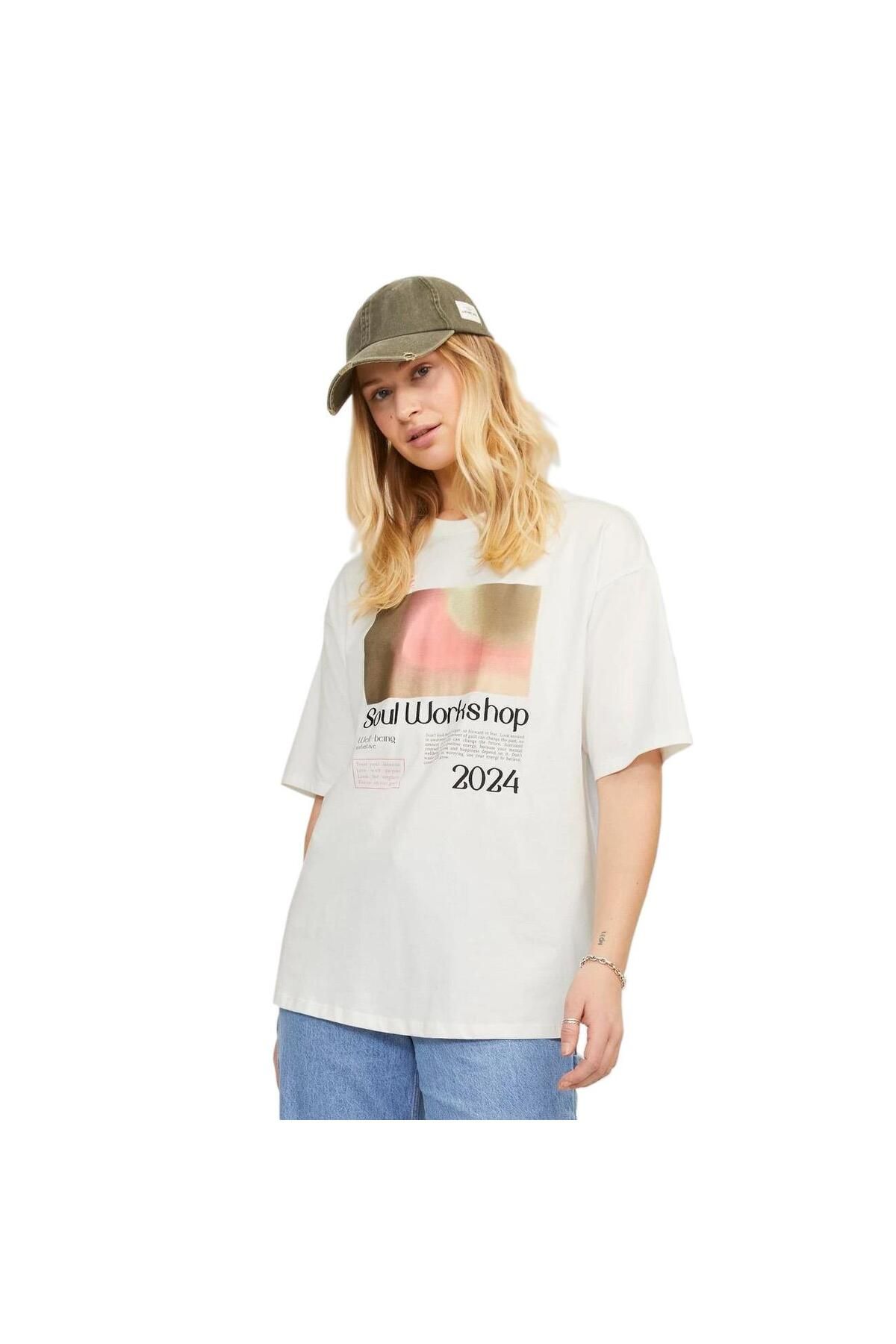 JJXX-12252311 Jxpaige White Loose SS Tee - Jrs 3