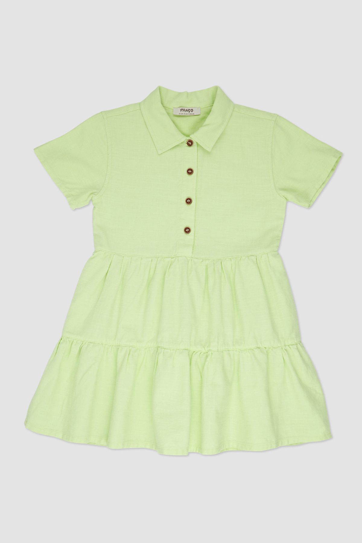 Panço-Green Shirt Dress - Girl 1