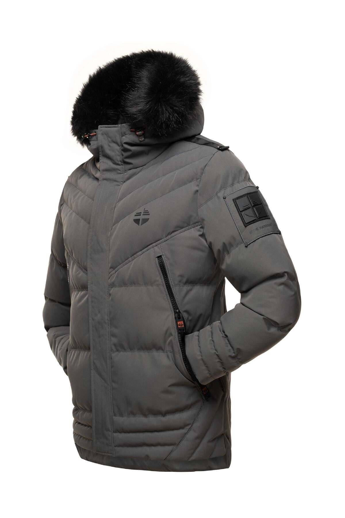 STONE HARBOUR-Winterjacke - Grau - Basic 5