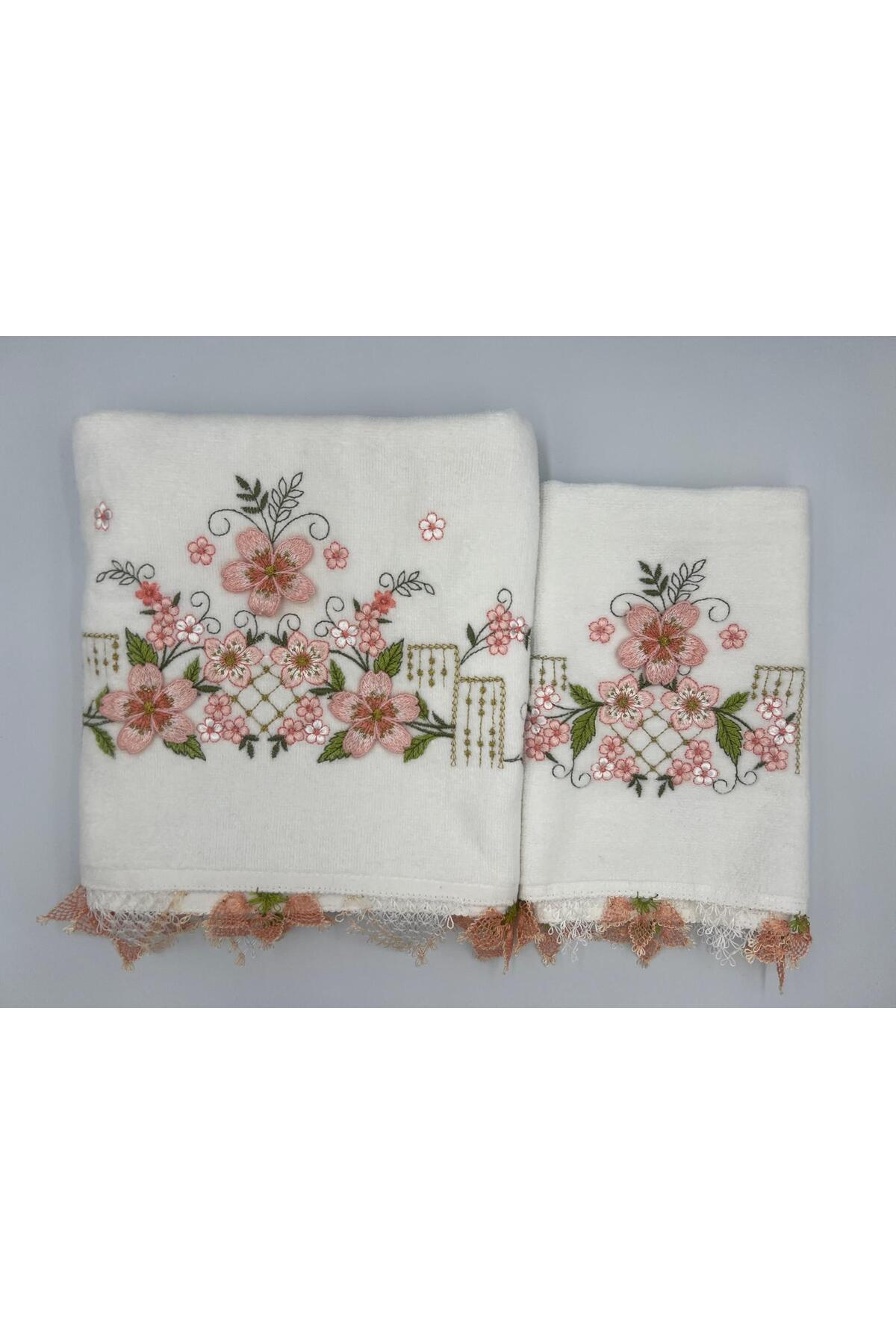 Bulteks Simli Nakışlı Kadife Desen 1 Havlu 30X50 main image 0