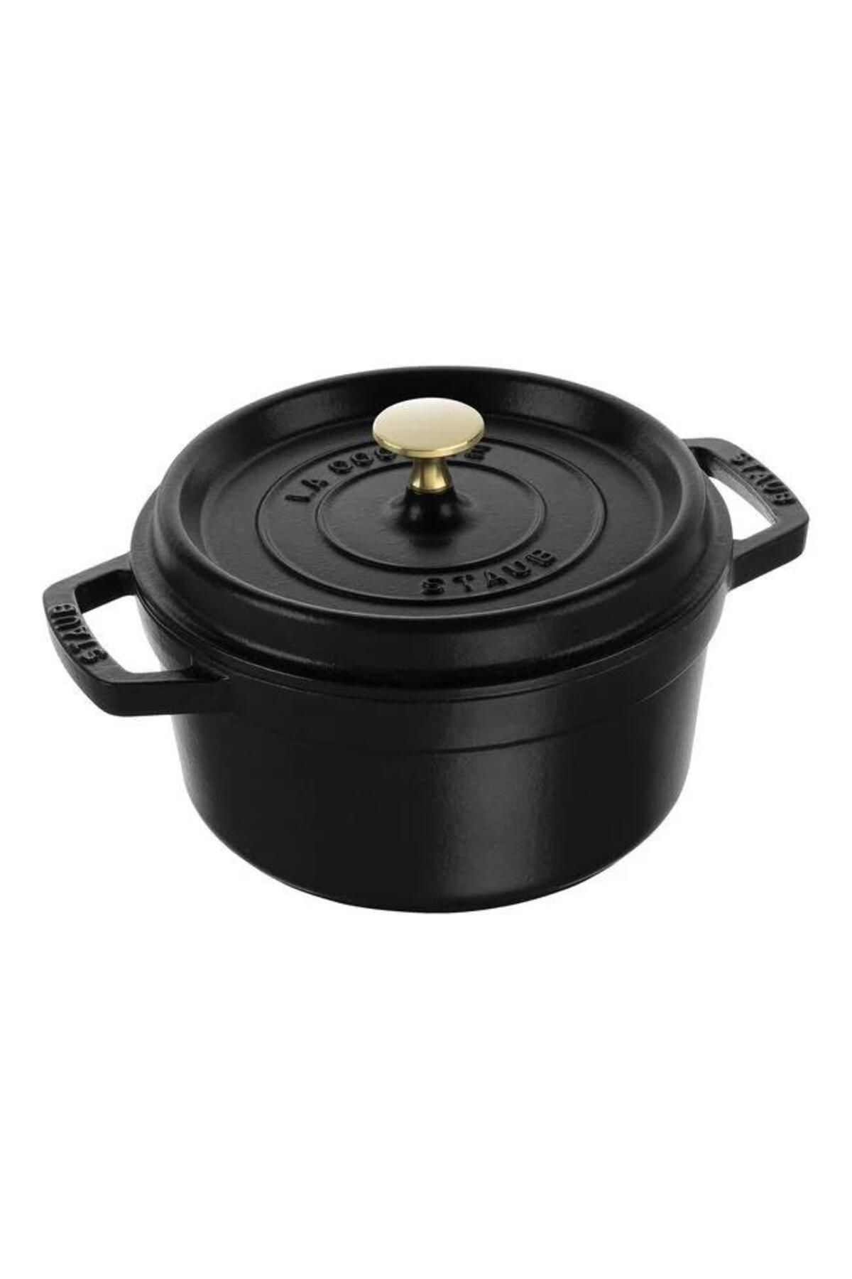 STAUB-La Cocotte 20cm 2.2Lt. Round Black Cast Iron Pot - 405094870 1